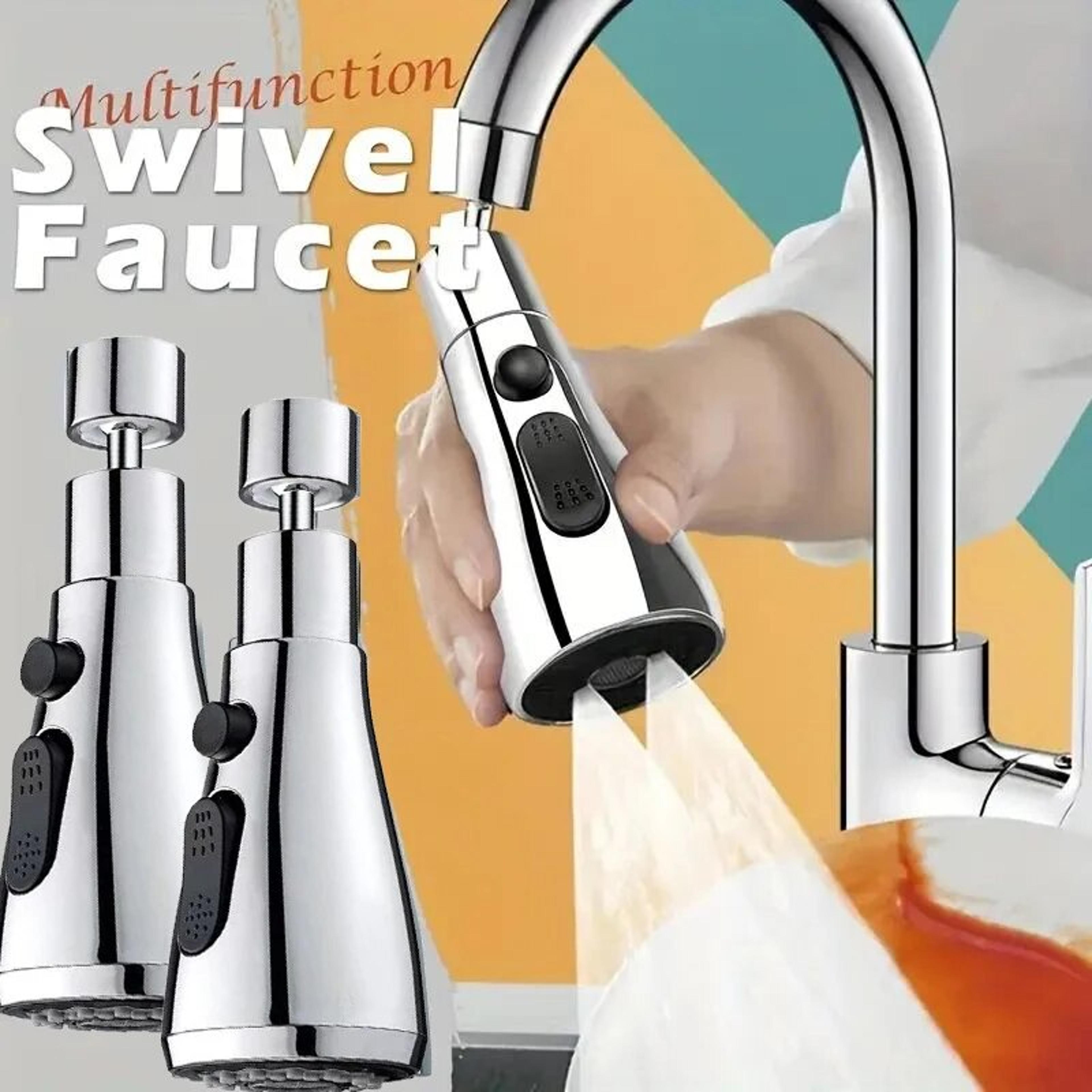 Faucet Extender Metal Alloy With Three Modes  Home Water Saver For Shower And Sink 0