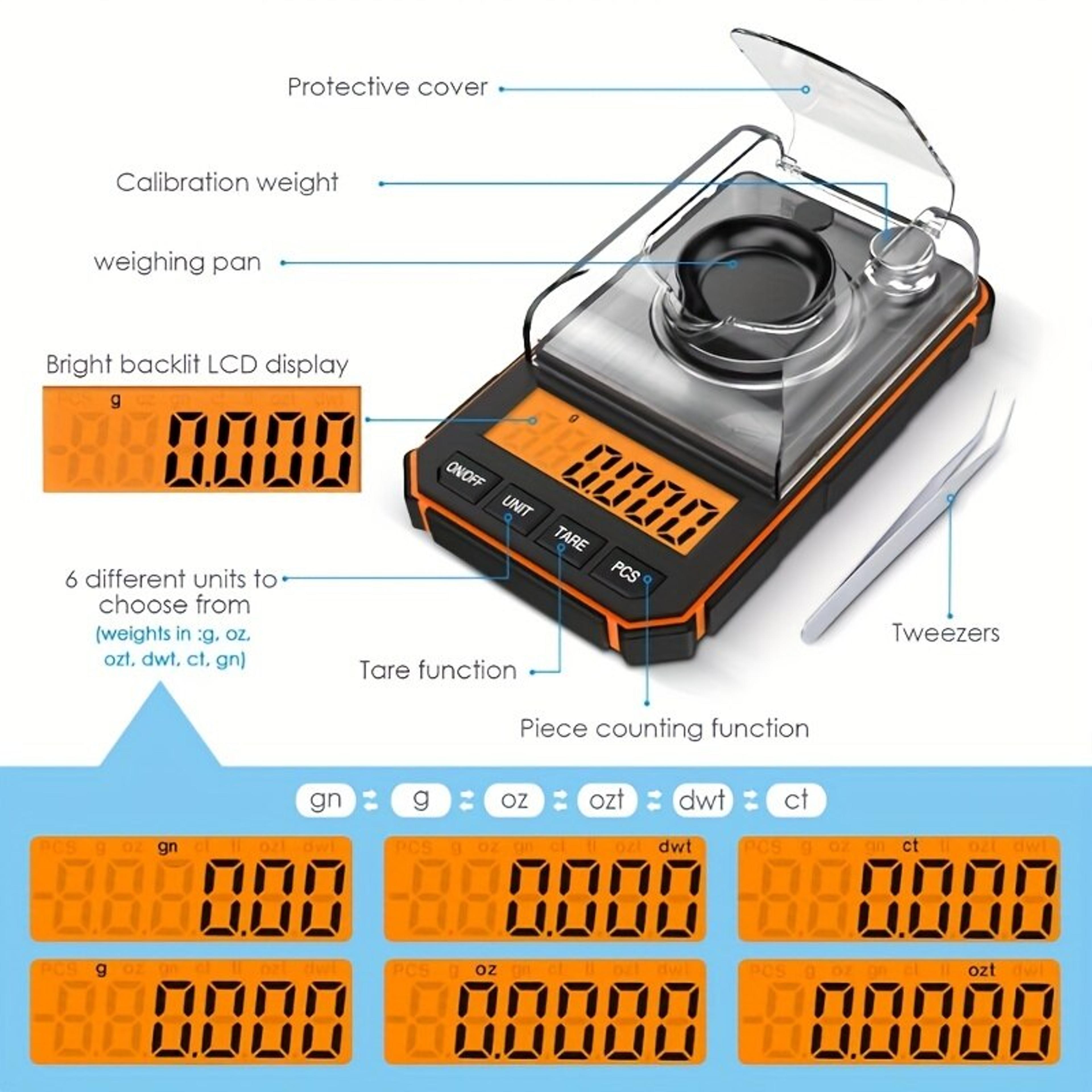 Precision Mini Pocket Digital Scale  Jewelry Scale High Accuracy Electronic Display 1