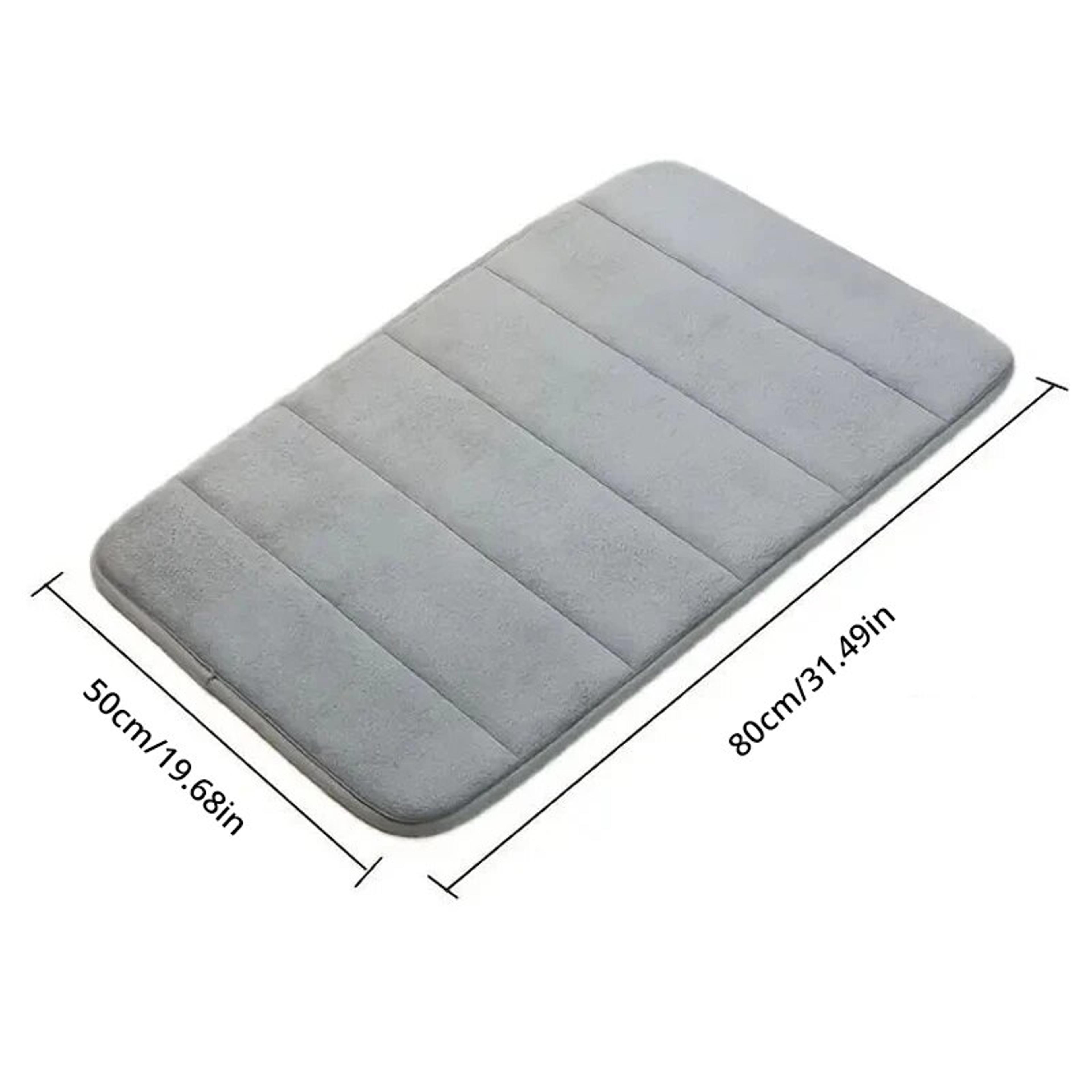 Bathroom AntiSkid Memory Cotton Mat  Quick Water Absorption  Soft Toilet Mat For Comfort 4