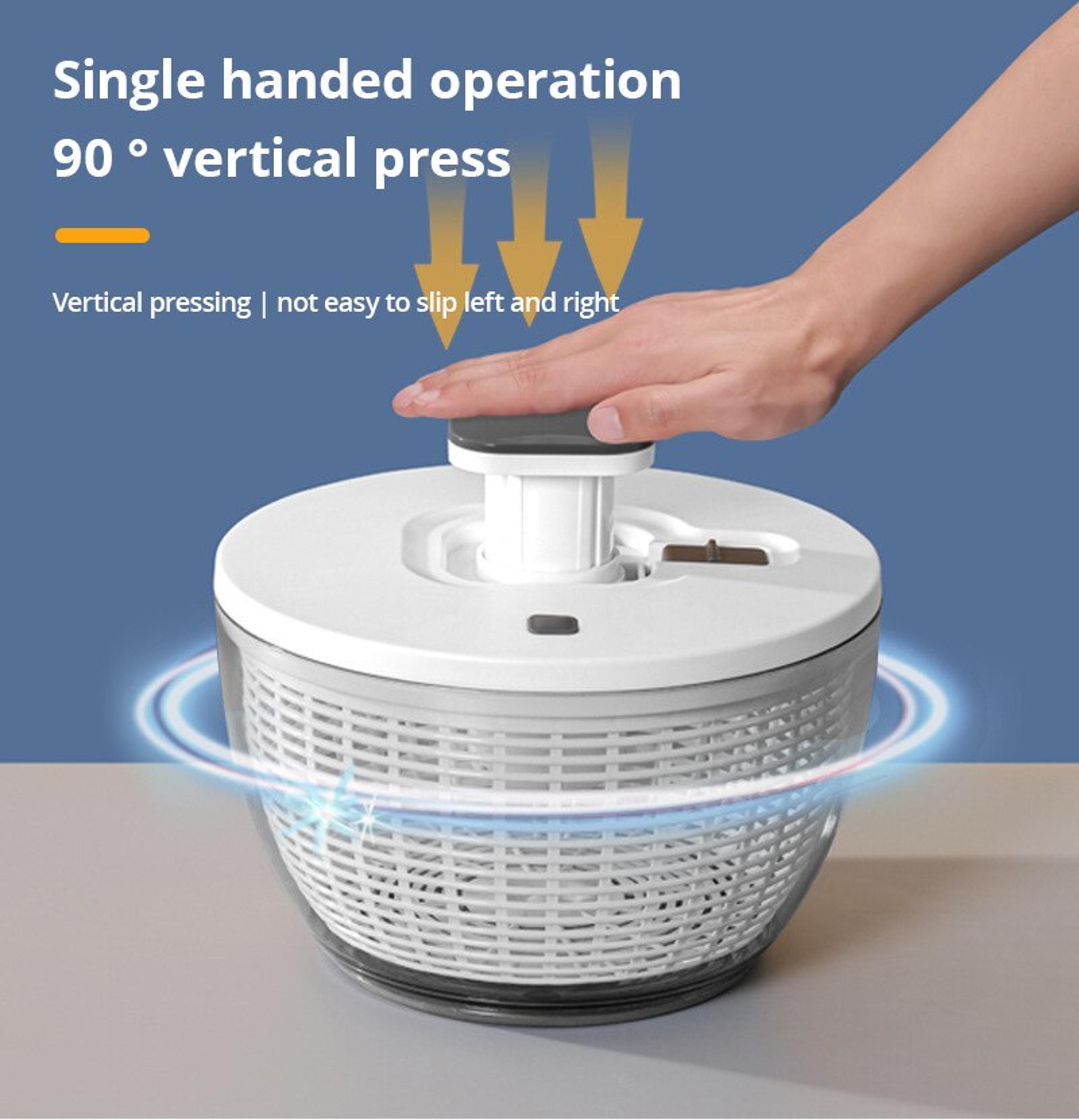 Press Type Vegetable Dehydrator  Fruit Dryer Salad Spinner Kitchen Accessories EcoFriendly Easy To  1