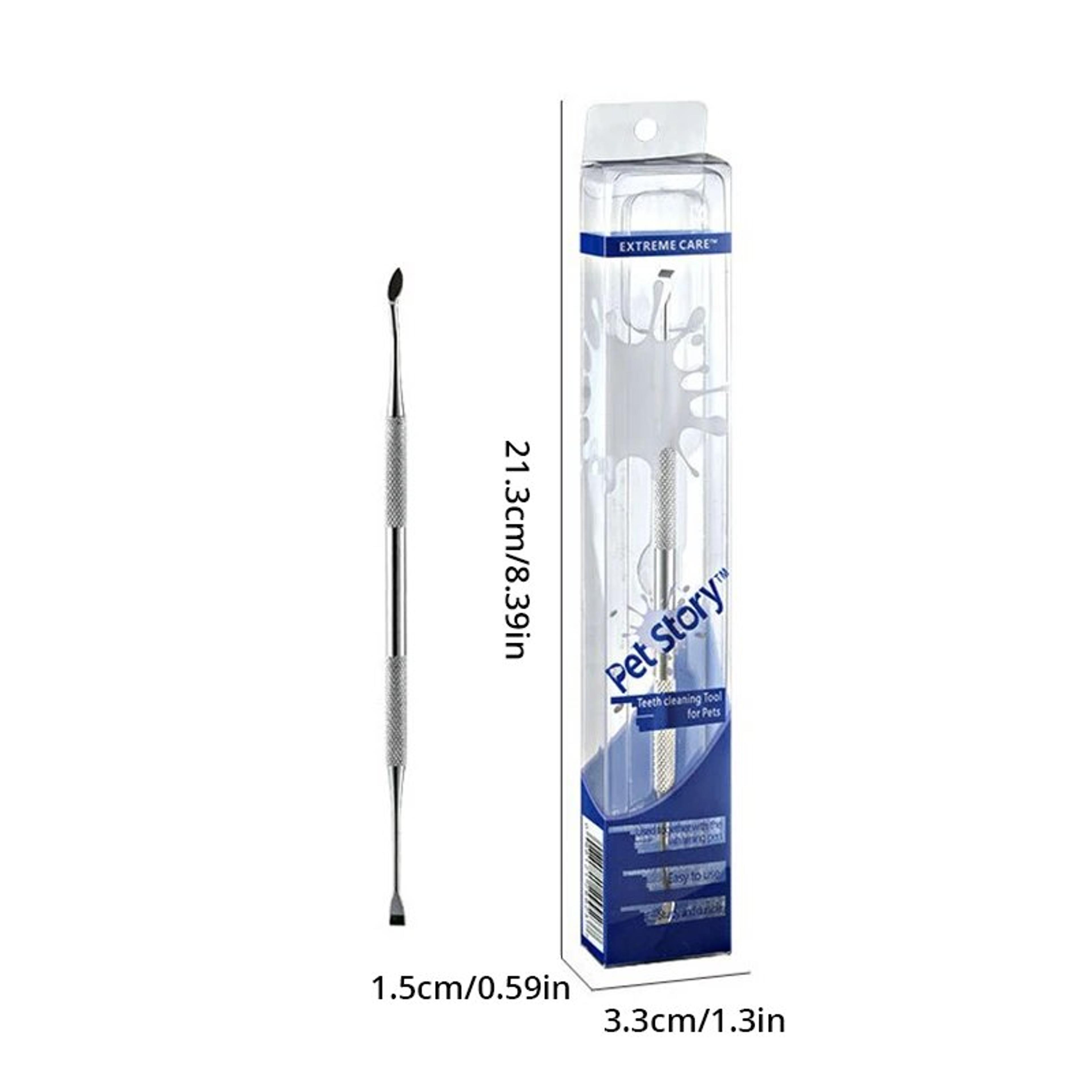 Stainless Steel Pet Tooth Scraper  Tartar Remover  Breath Freshener For Dogs And Puppies 4