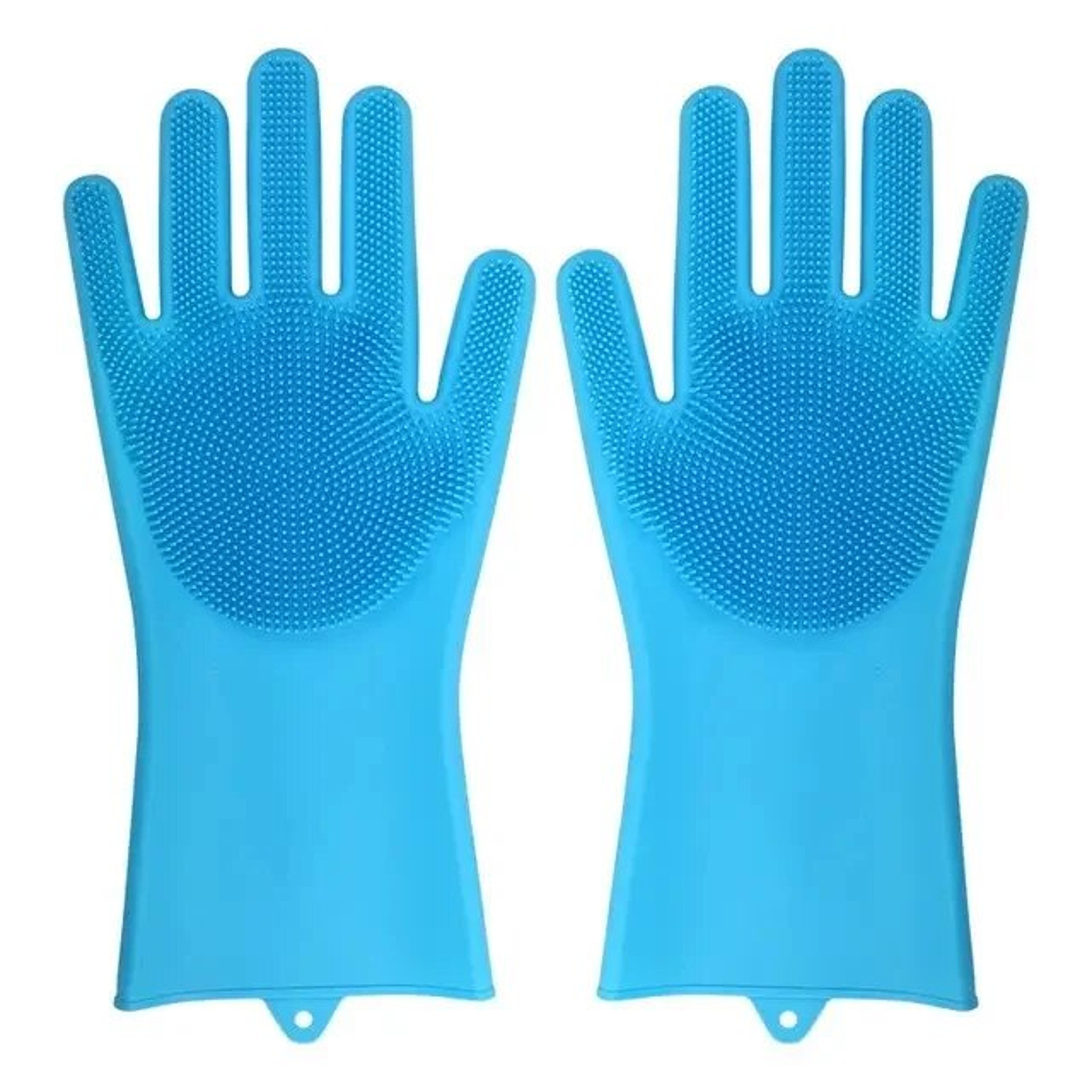 Magic Silicone Dishwashing Gloves  FoodGrade Rubber Scrubber For Kitchen Cleaning NonToxic  Heat Re 5
