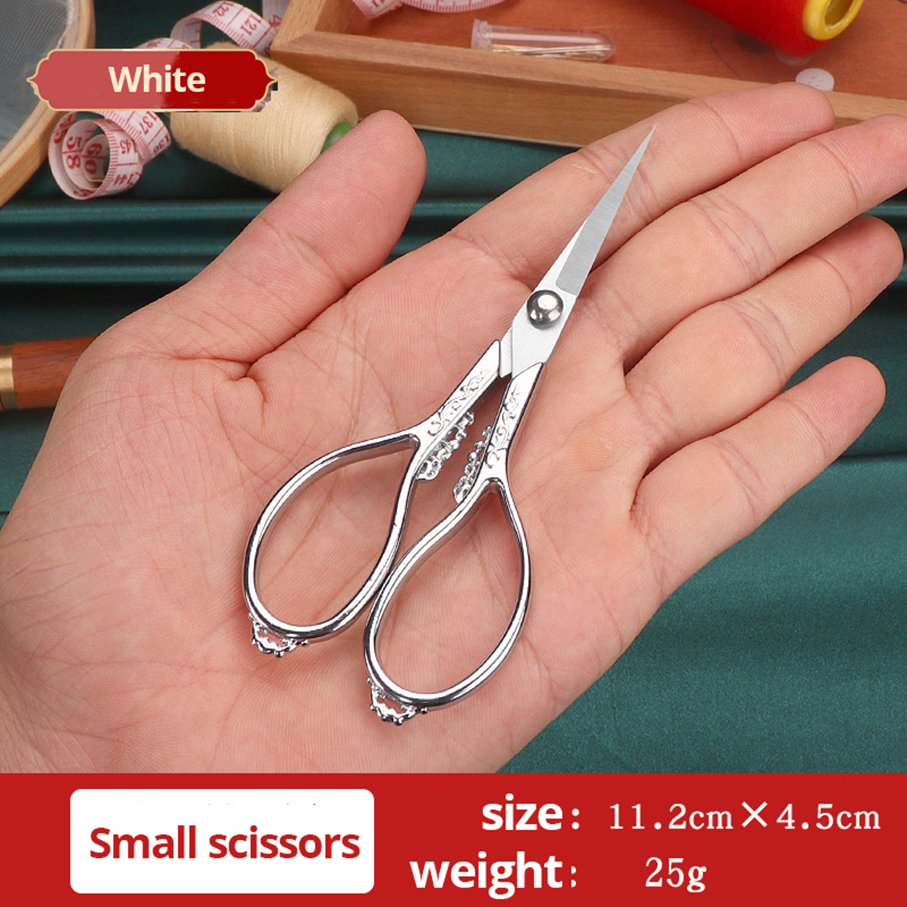 Vintage Retro Cross Stitch Scissors  Durable HighQuality Stainless Steel Tailor Shears For Fabric C 5
