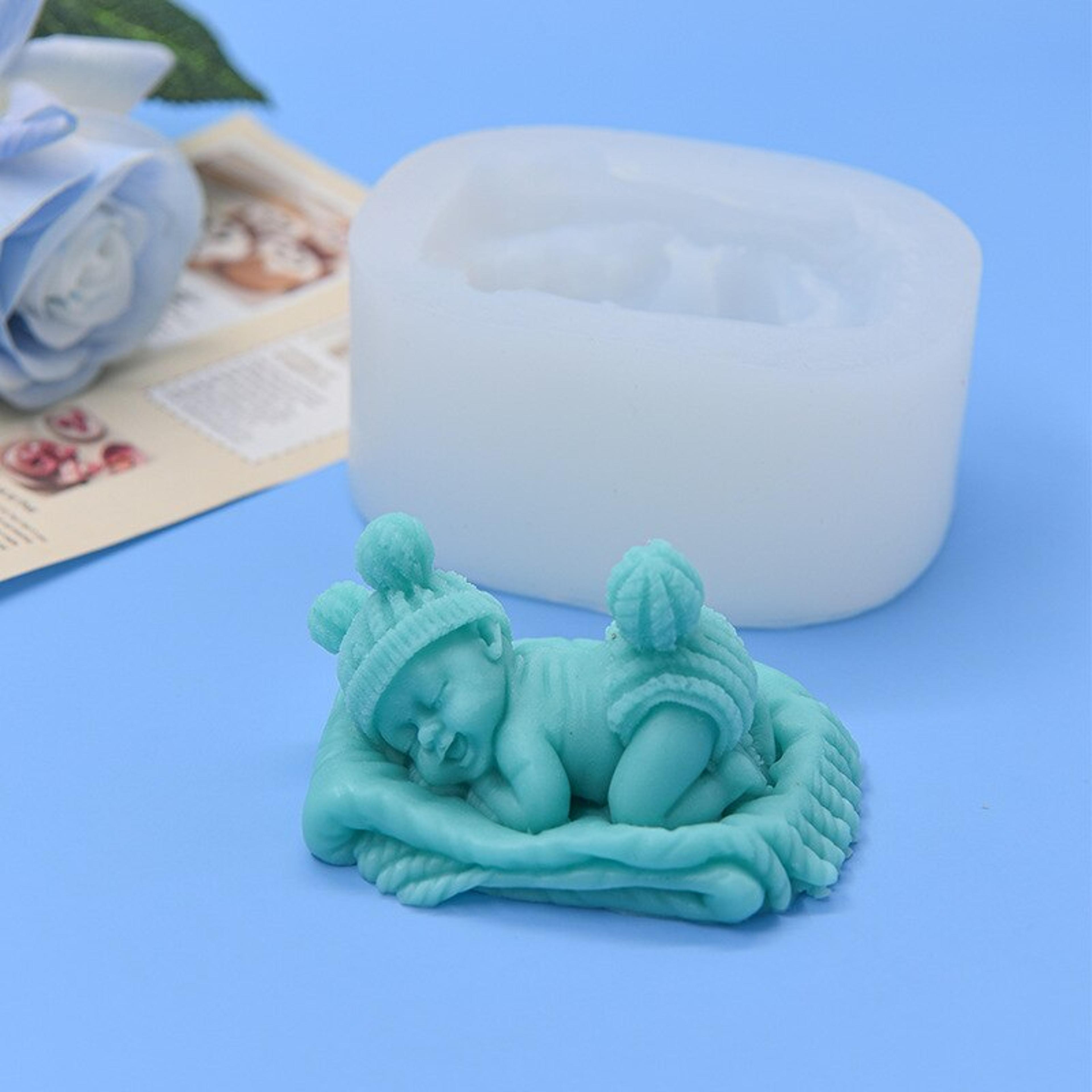 Translucent Baby Sleeping Silicone Mold For Candle Making  Home Decor 3