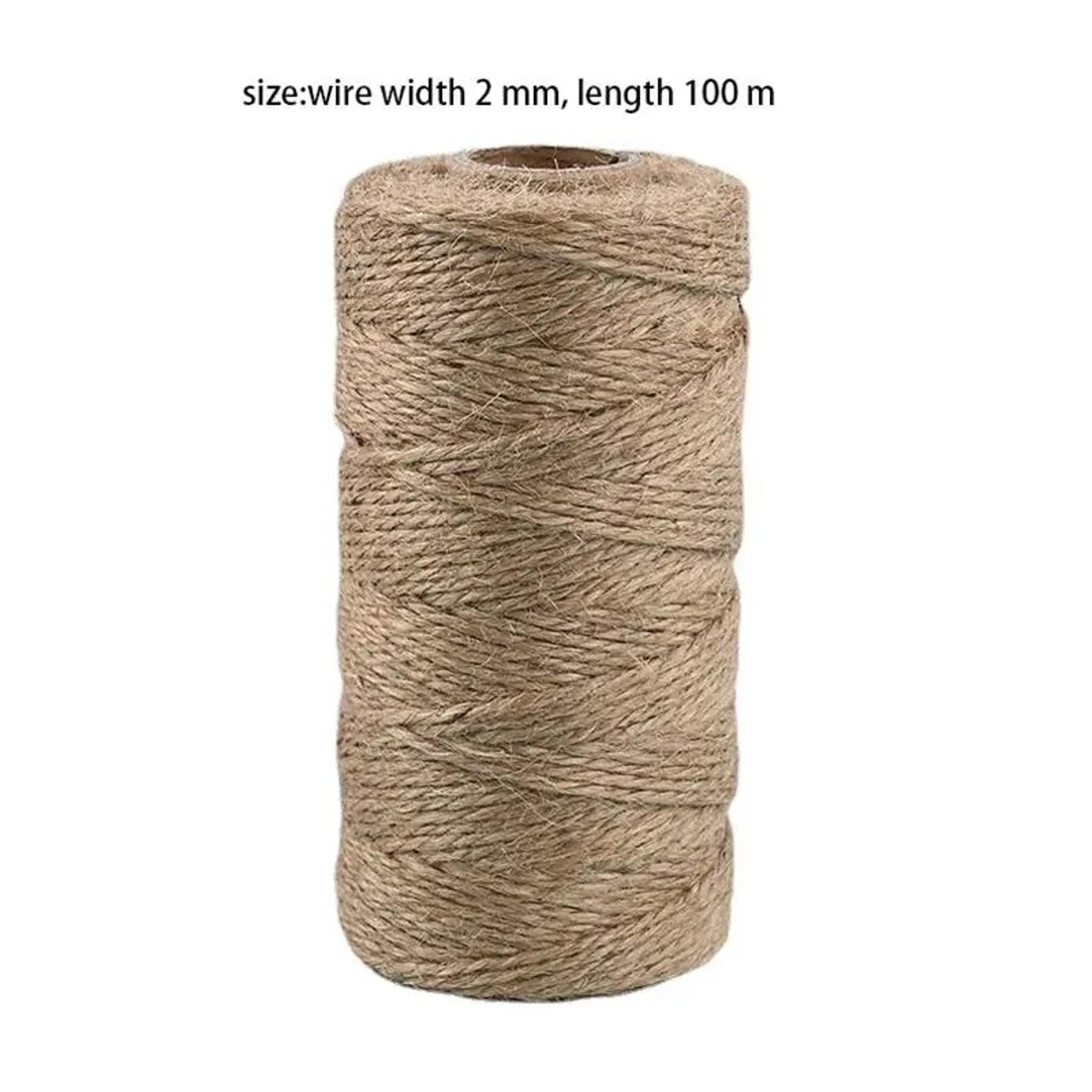 Natural Jute Craft Rope  Durable Jute Twine String  Hemp Cord For DIY Project 4