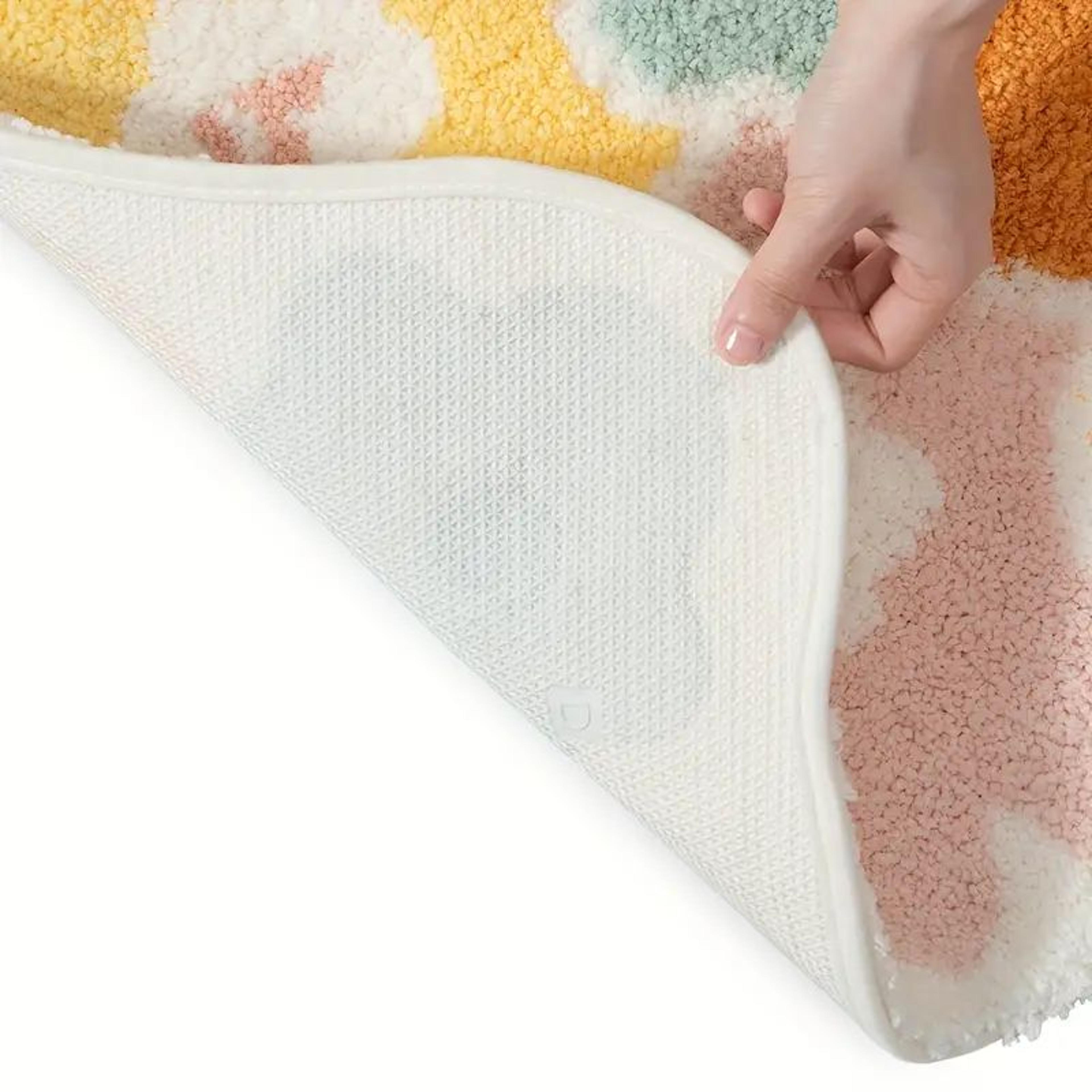 Cute Flower Bathroom Rug Soft  Absorbent NonSlip Bath Mat For A Cozy Bathroom Experience 3