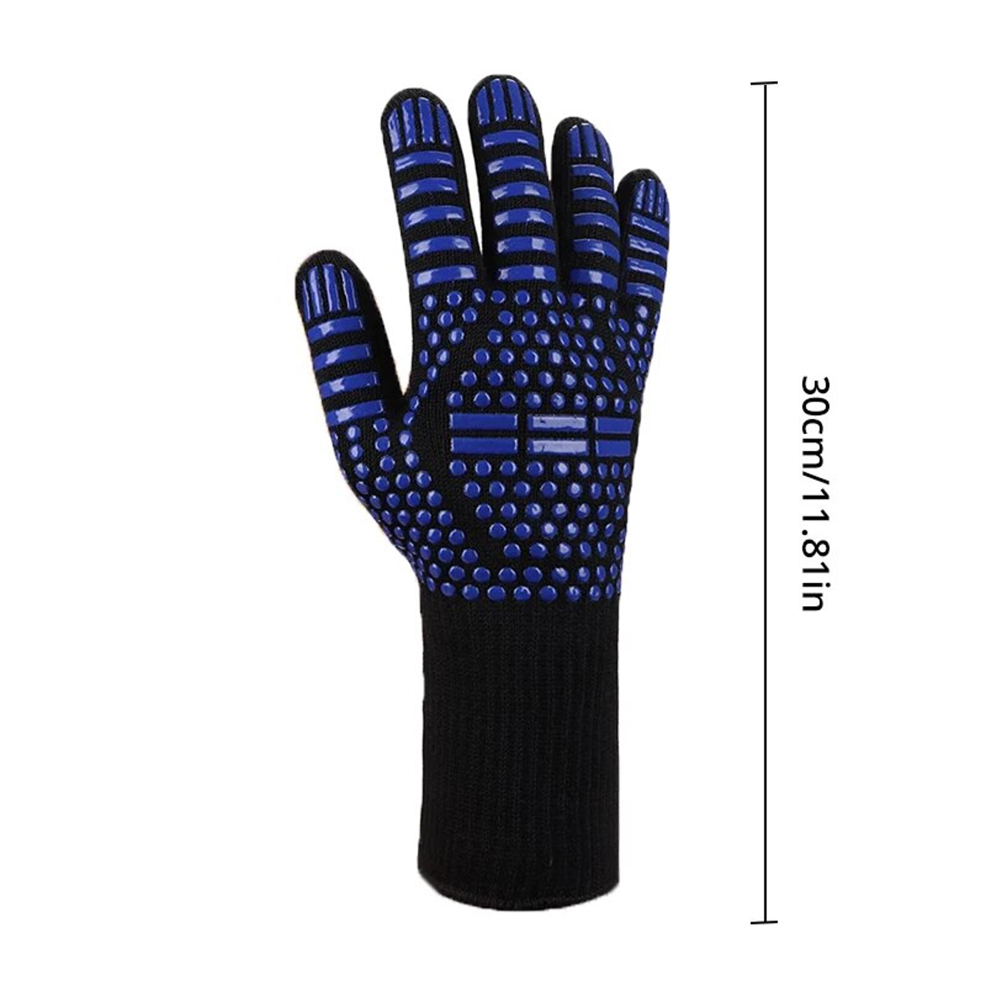 Heat Resistant Oven Gloves  Cut Resistant NonSlip Silicone BBQ Gloves For Kitchen Grill Camping And 5