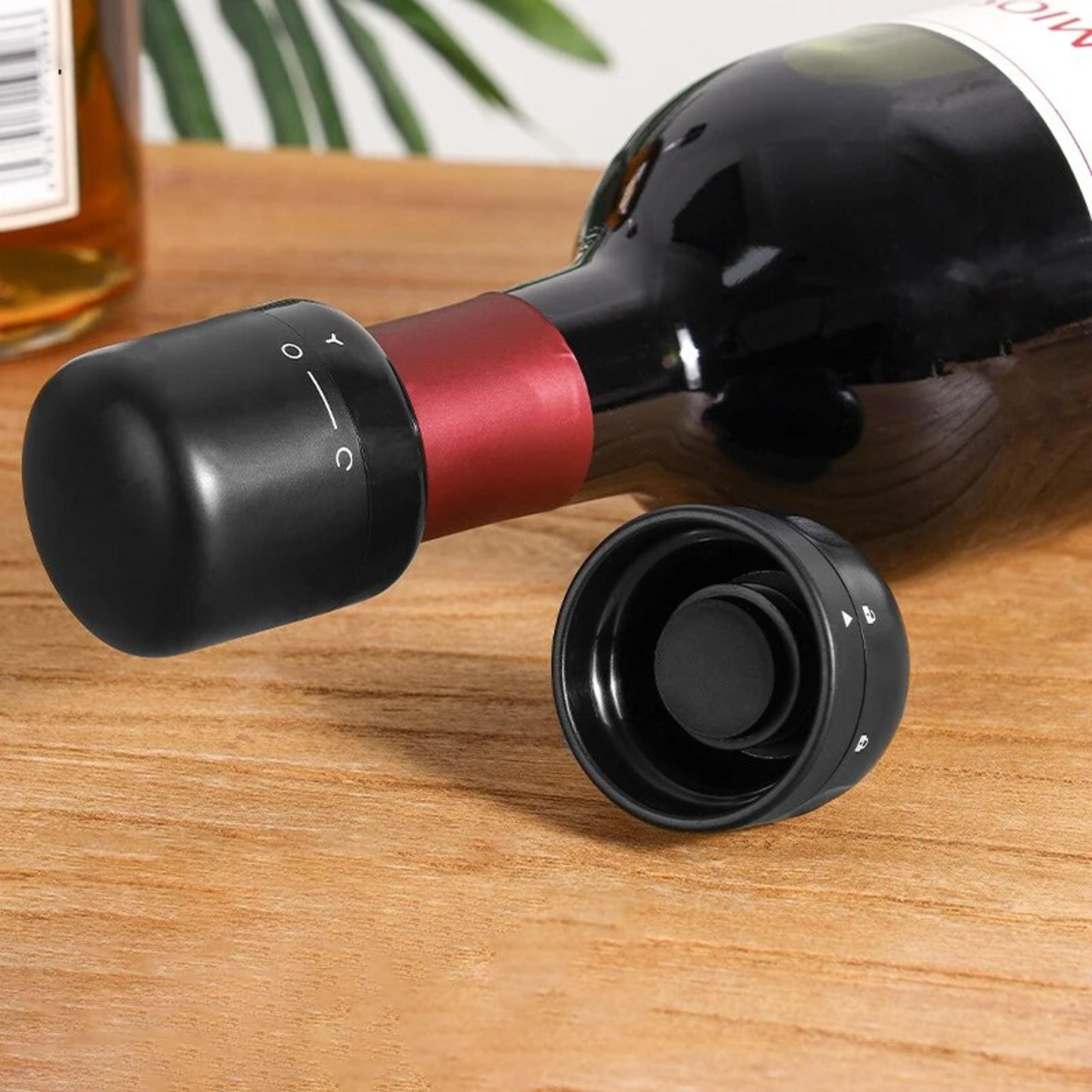 Black Wine Bottle Stoppers  LeakProof Sealing Caps For Wine Champagne And Spirits Preservation  Min 0