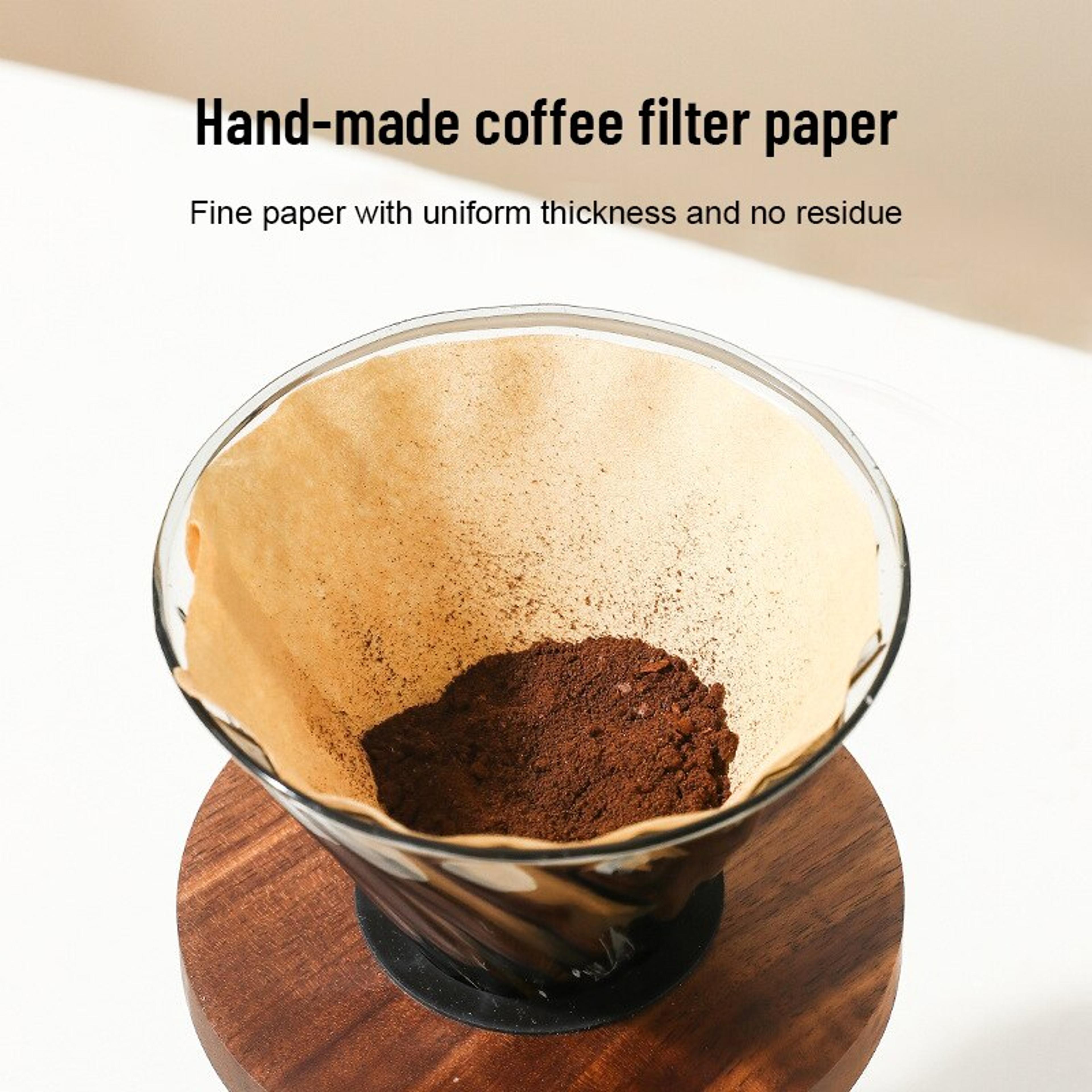 Premium Brown Coffee Filter Paper For Hand Brewed  American Coffee Machines 2