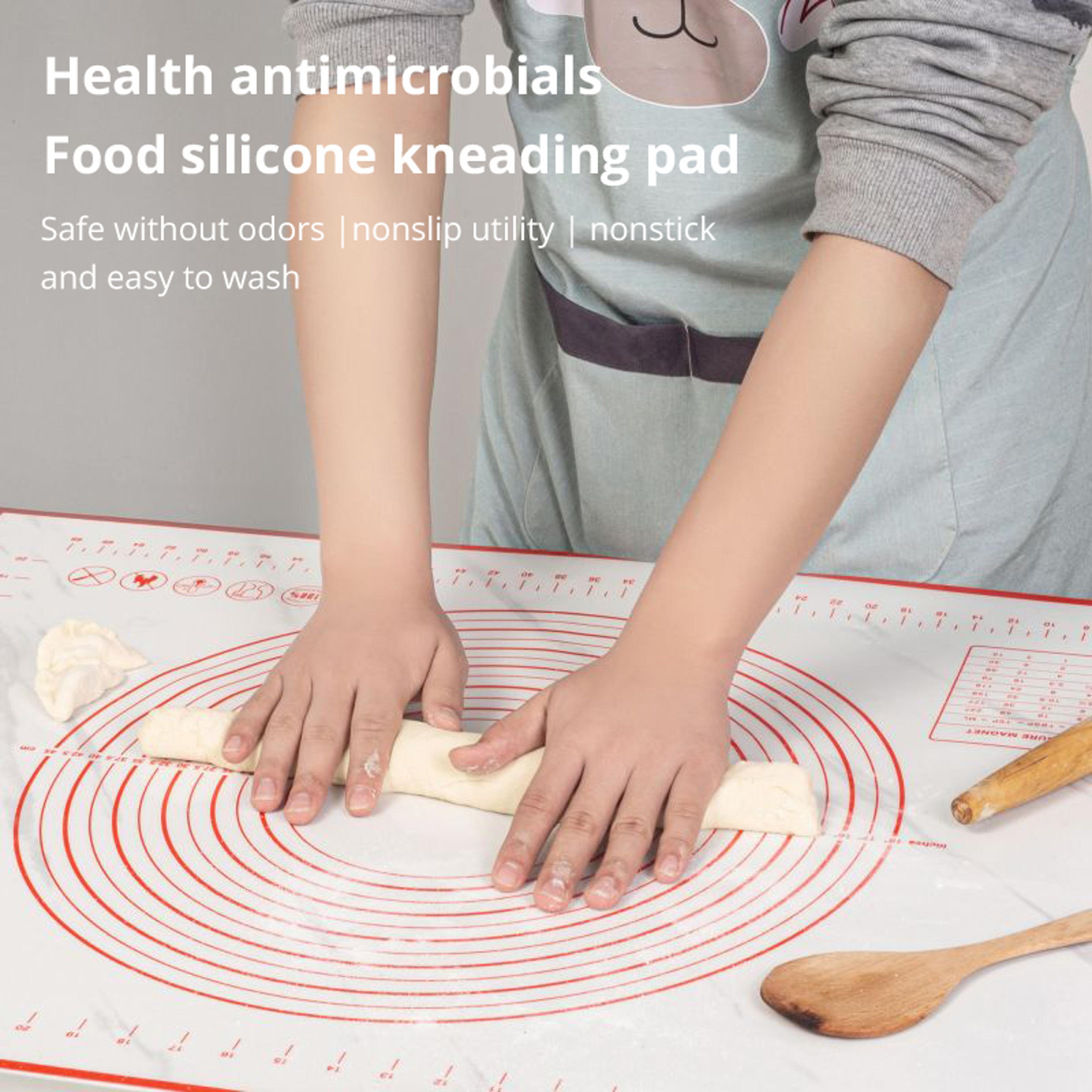 RedBlack Silicone Pastry Pad  NonSlip HeatResistant Dough Making Mat For Pastry And Pasta 1