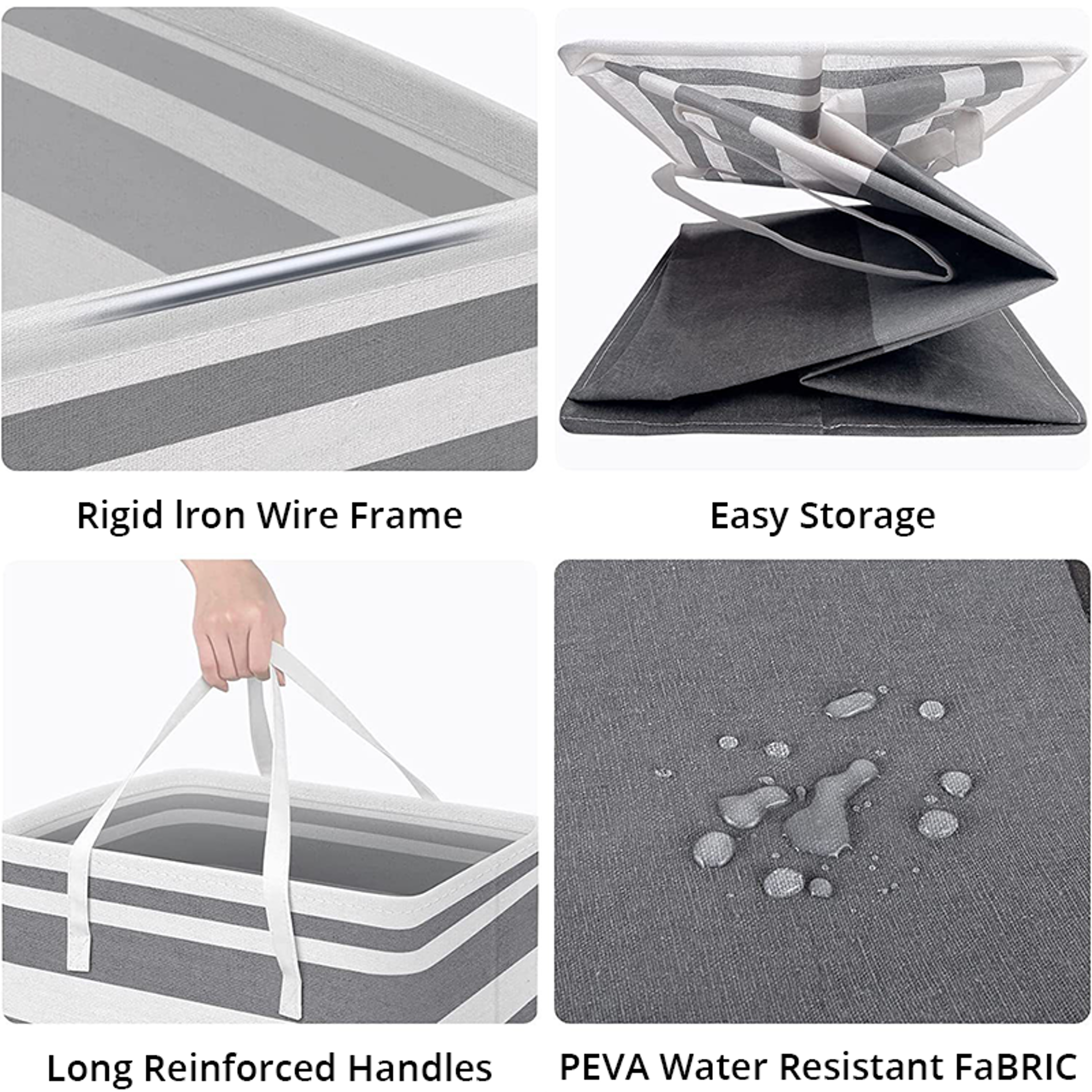 Premium Large Capacity Laundry Basket Foldable Waterproof Storage Bag 3