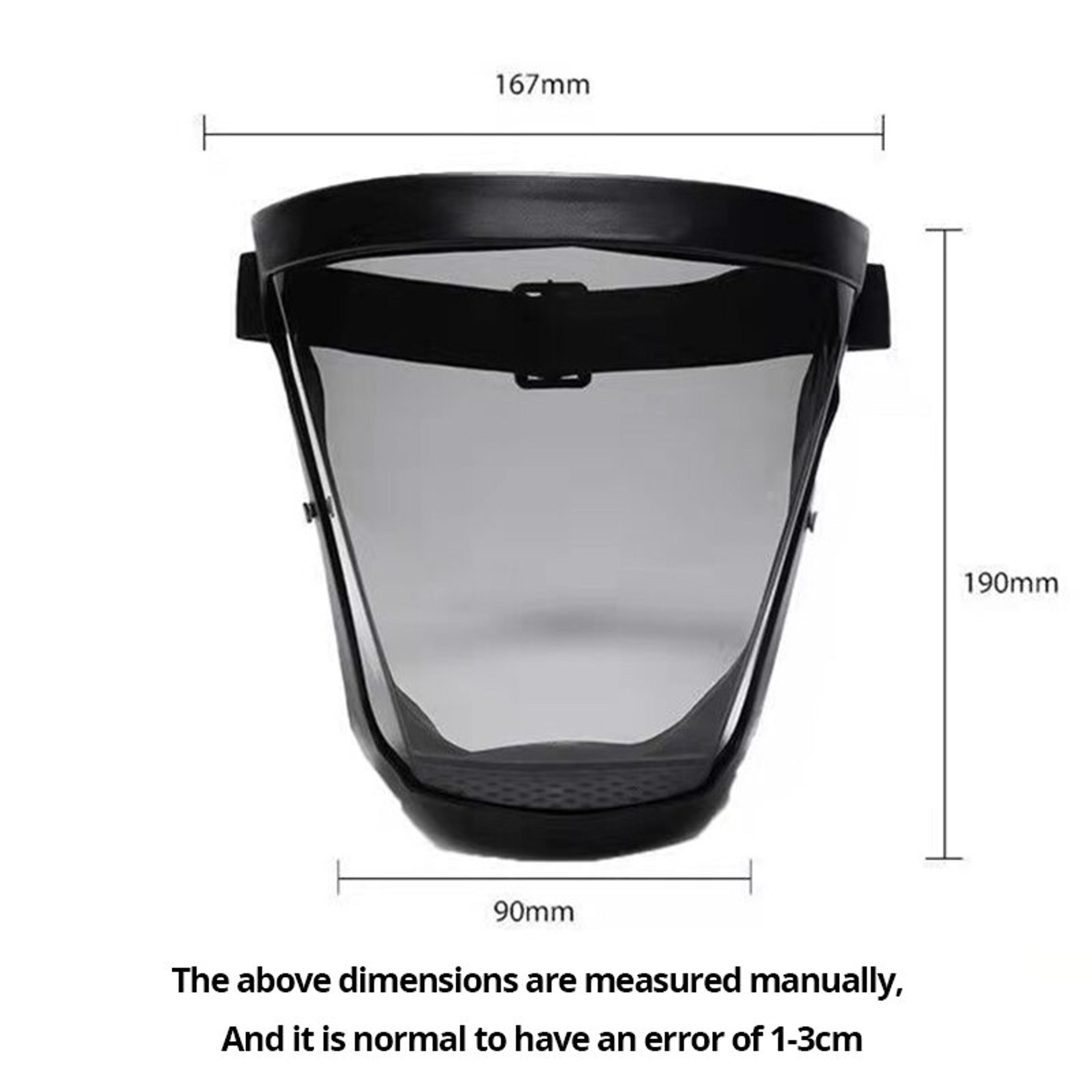 Transparent Full Reusable Antifog Mask With Filters  Dustproof  Windproof Protection 5