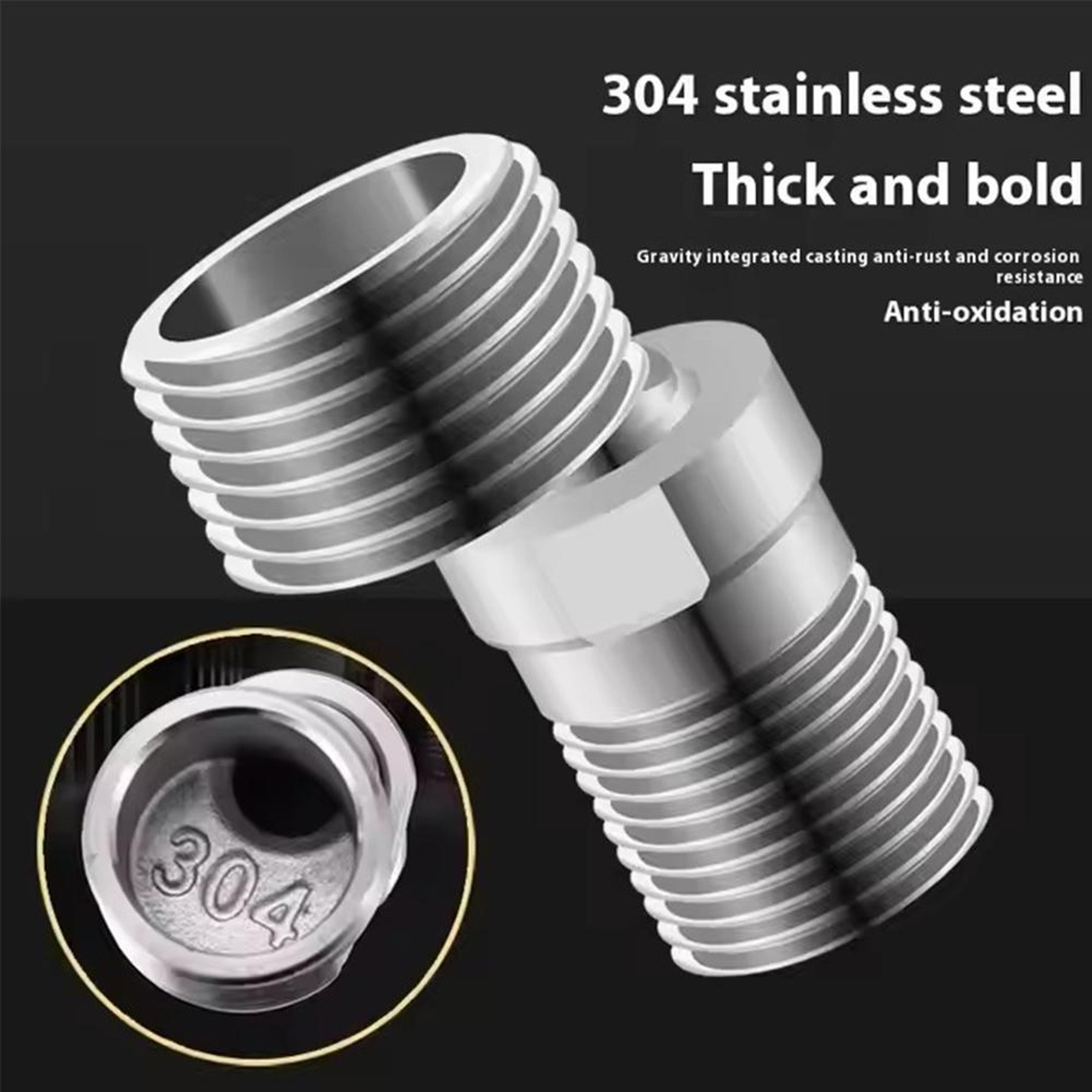 Professional Adjustable Faucet Adapter For Kitchen  Bathroom  Stainless Steel Angled Faucet Connect 3