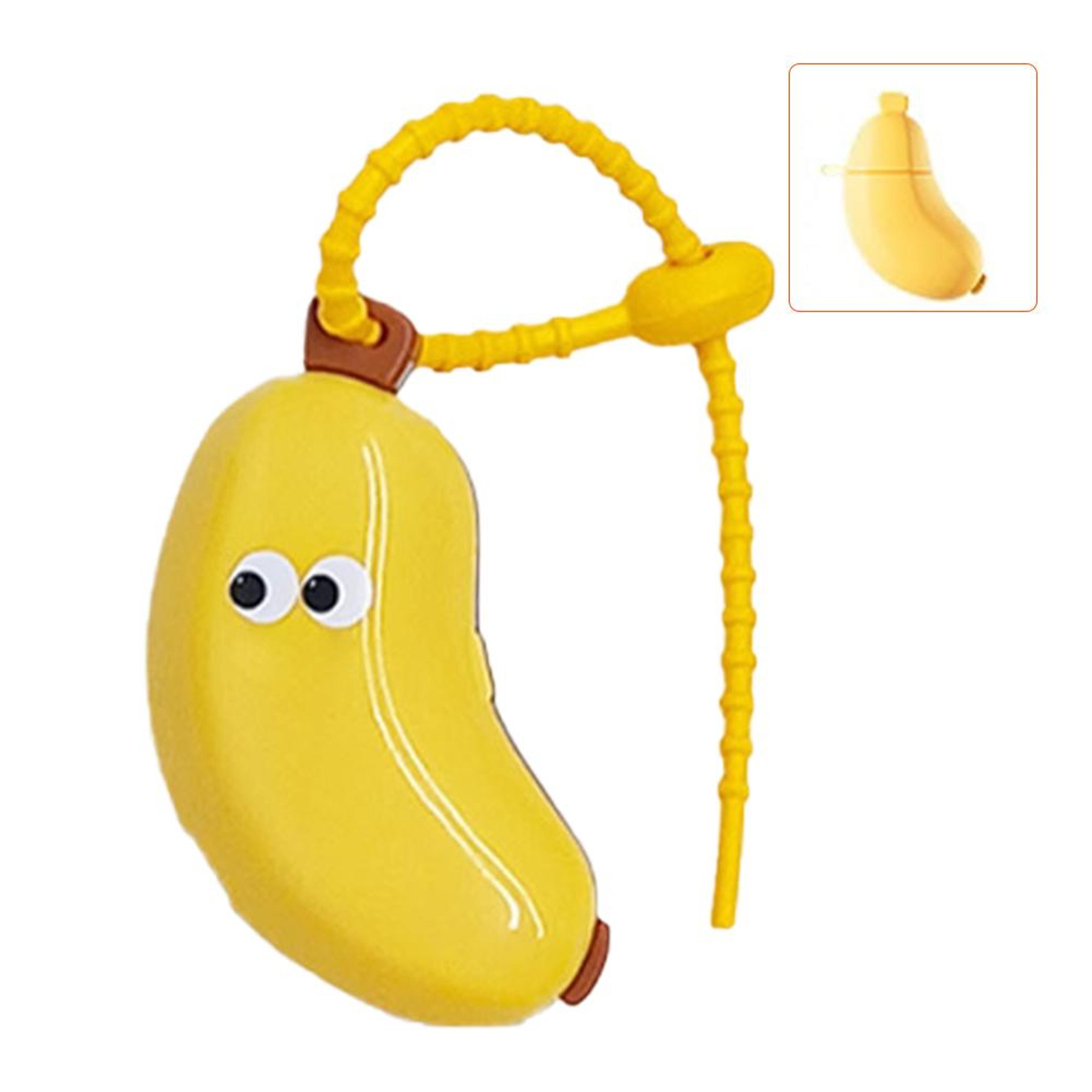 Portable Travel Toothbrush Cover With Toothpaste Storage Case Banana Shaped Toothbrush Protector  B 5