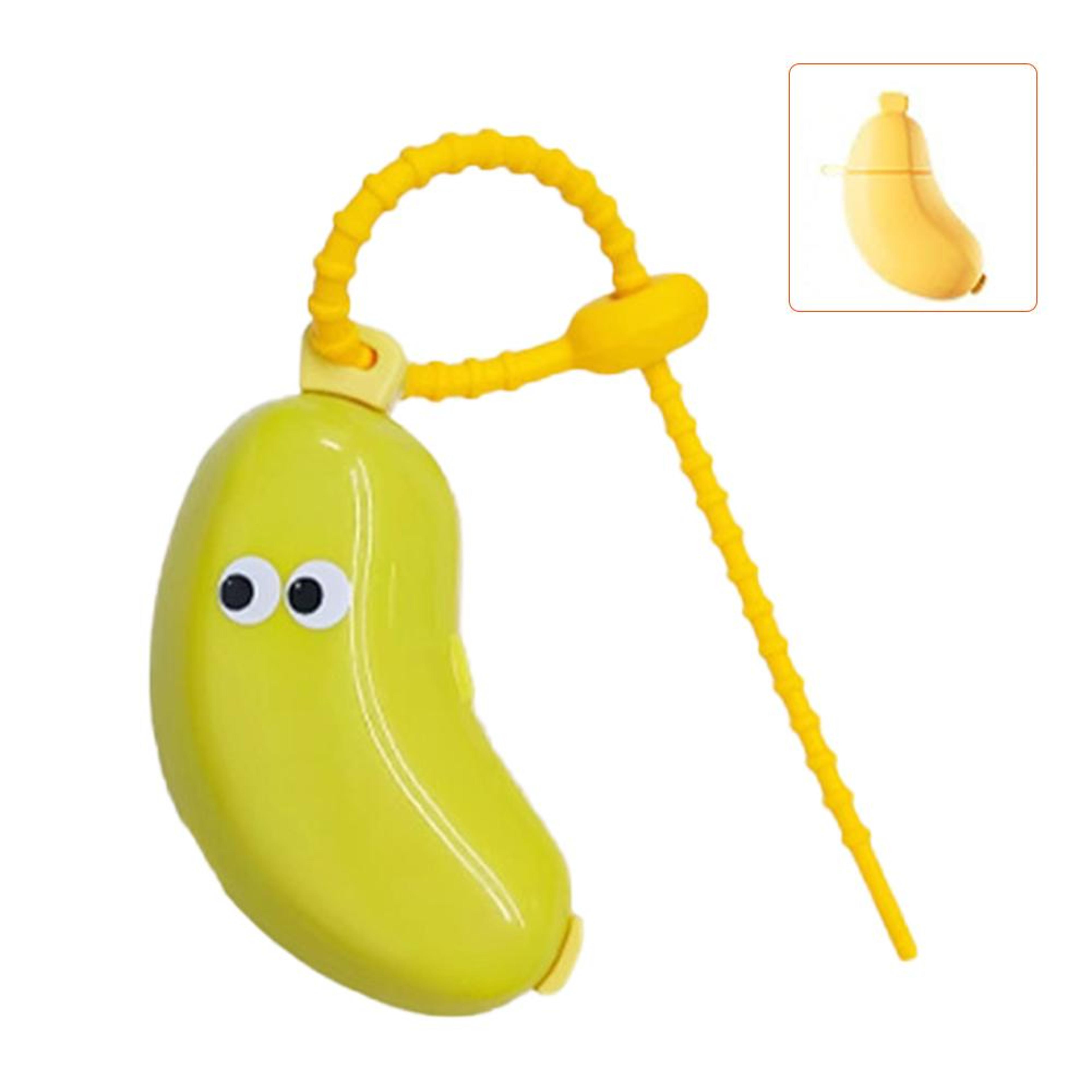 Portable Travel Toothbrush Cover With Toothpaste Storage Case Banana Shaped Toothbrush Protector  B 6