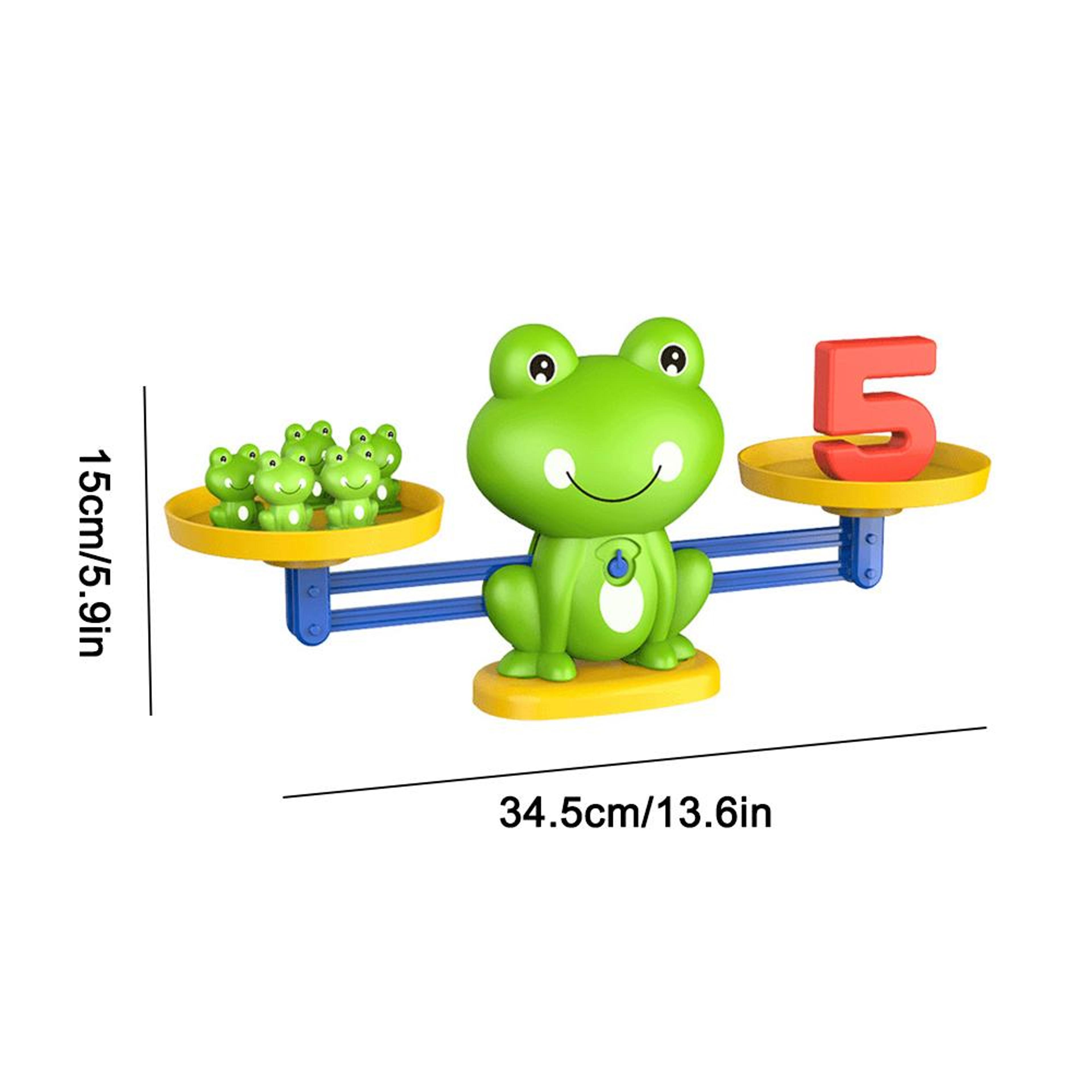 Interactive Frog Math Balance Scale Toy For Kids  Number Learning Counting Educational Montessori T 4