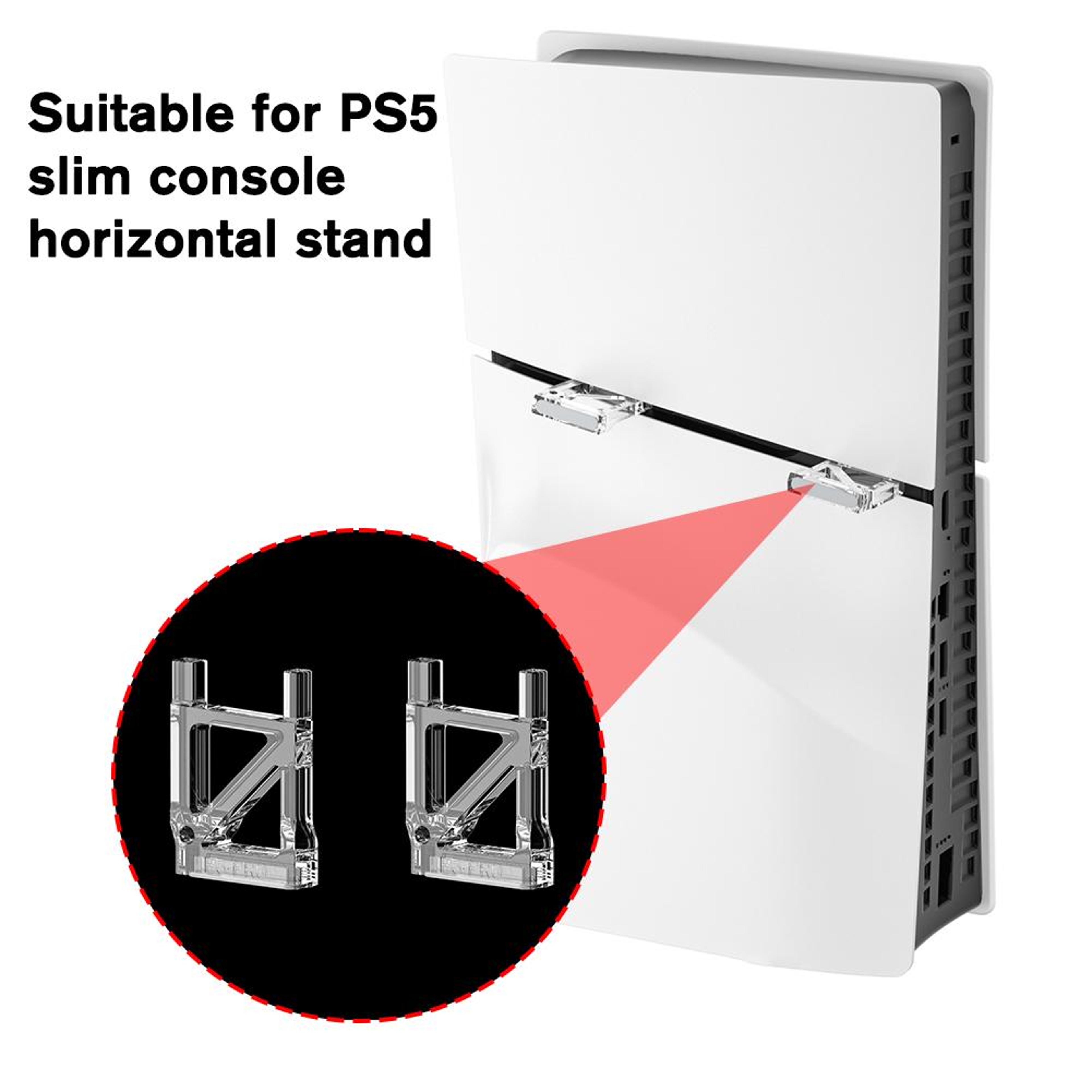 Transparent Acrylic Horizontal Stand For Slim Optical Drive  Slim Storage Support Stand 3