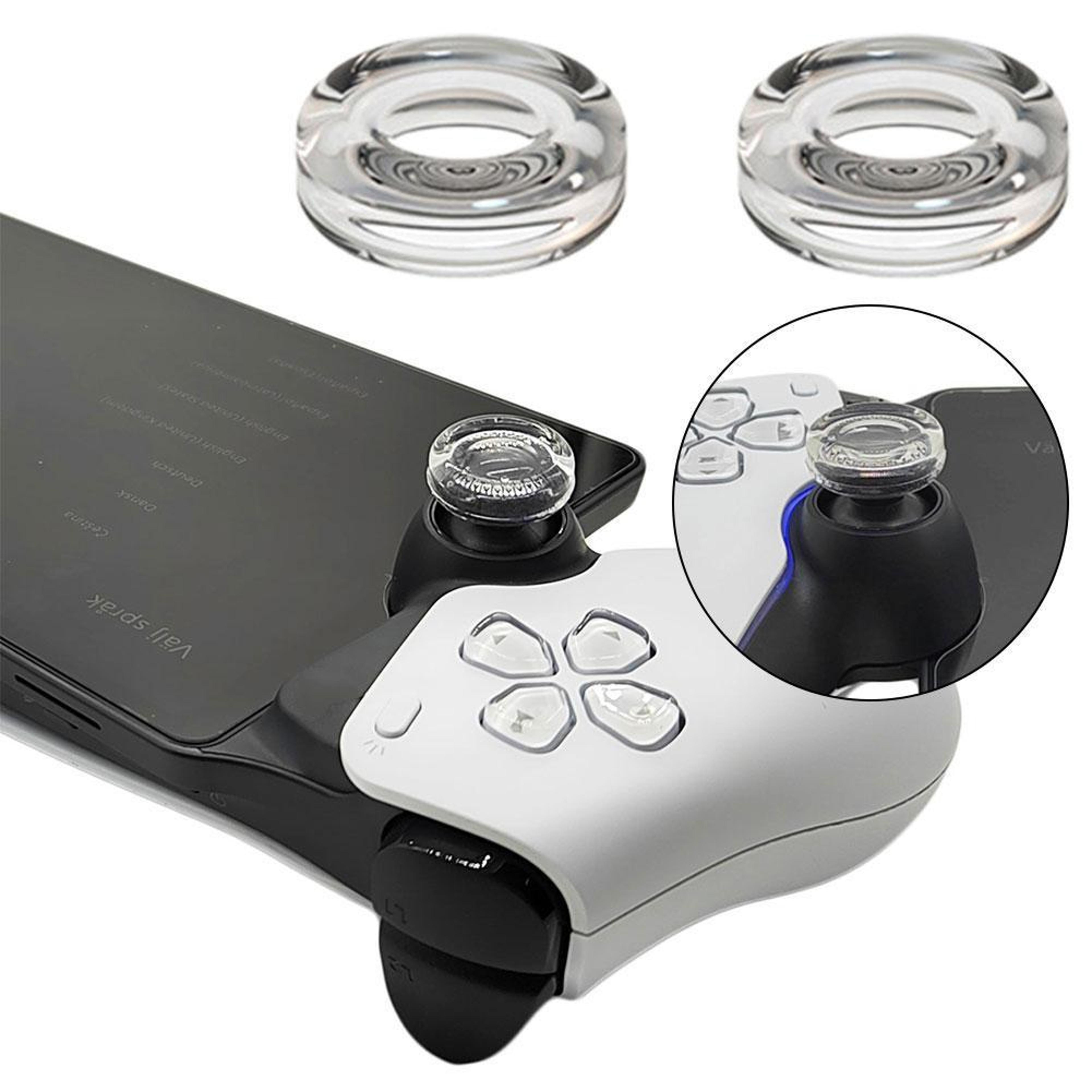 Rocker Cap For PlayStation Portal  Transparent Liquid Silicone Joystick Analog Cover For PS Portal  0