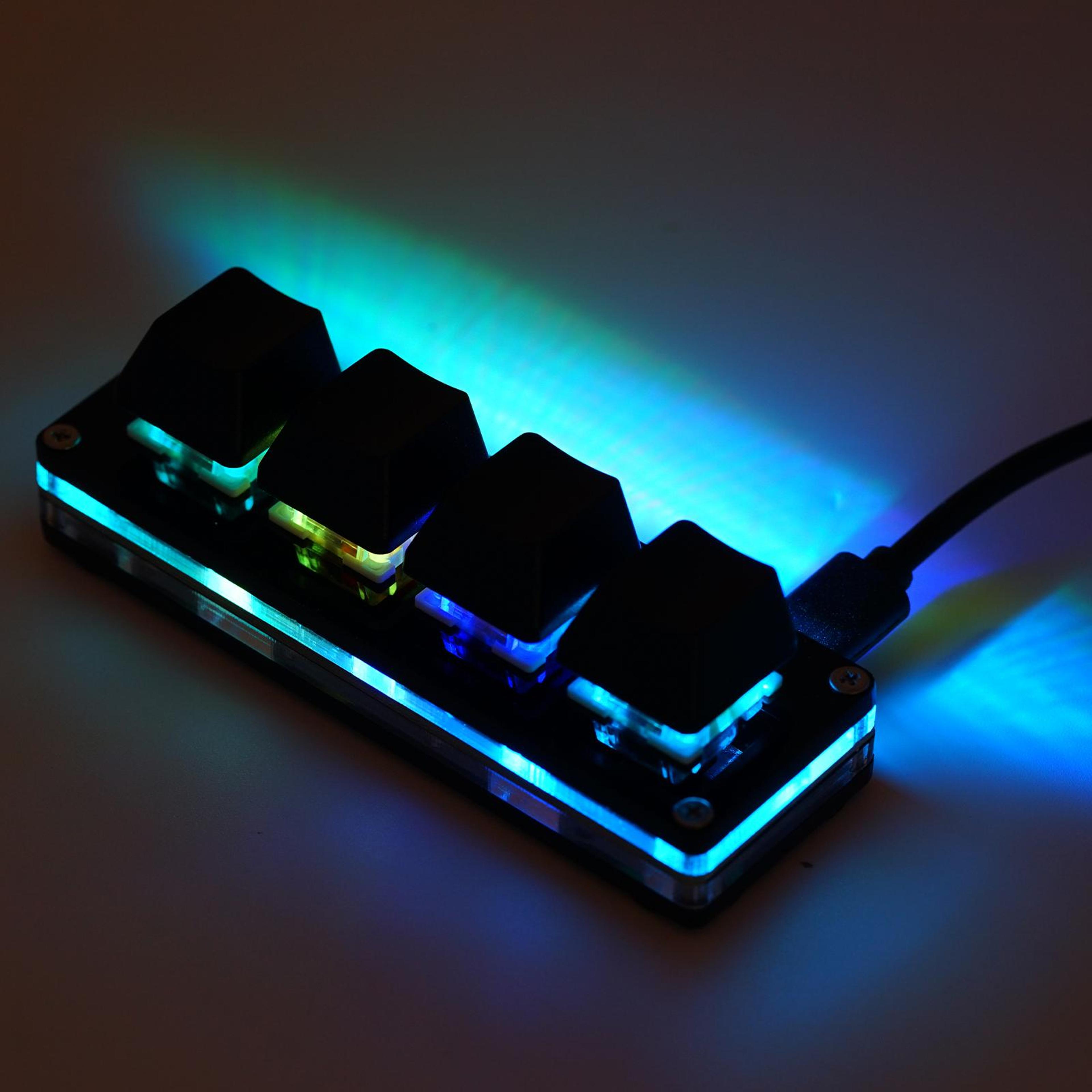 Custom RGB Mechanical Keypad For Gaming  Photoshop  Programmable Macro Mini Macropad 0