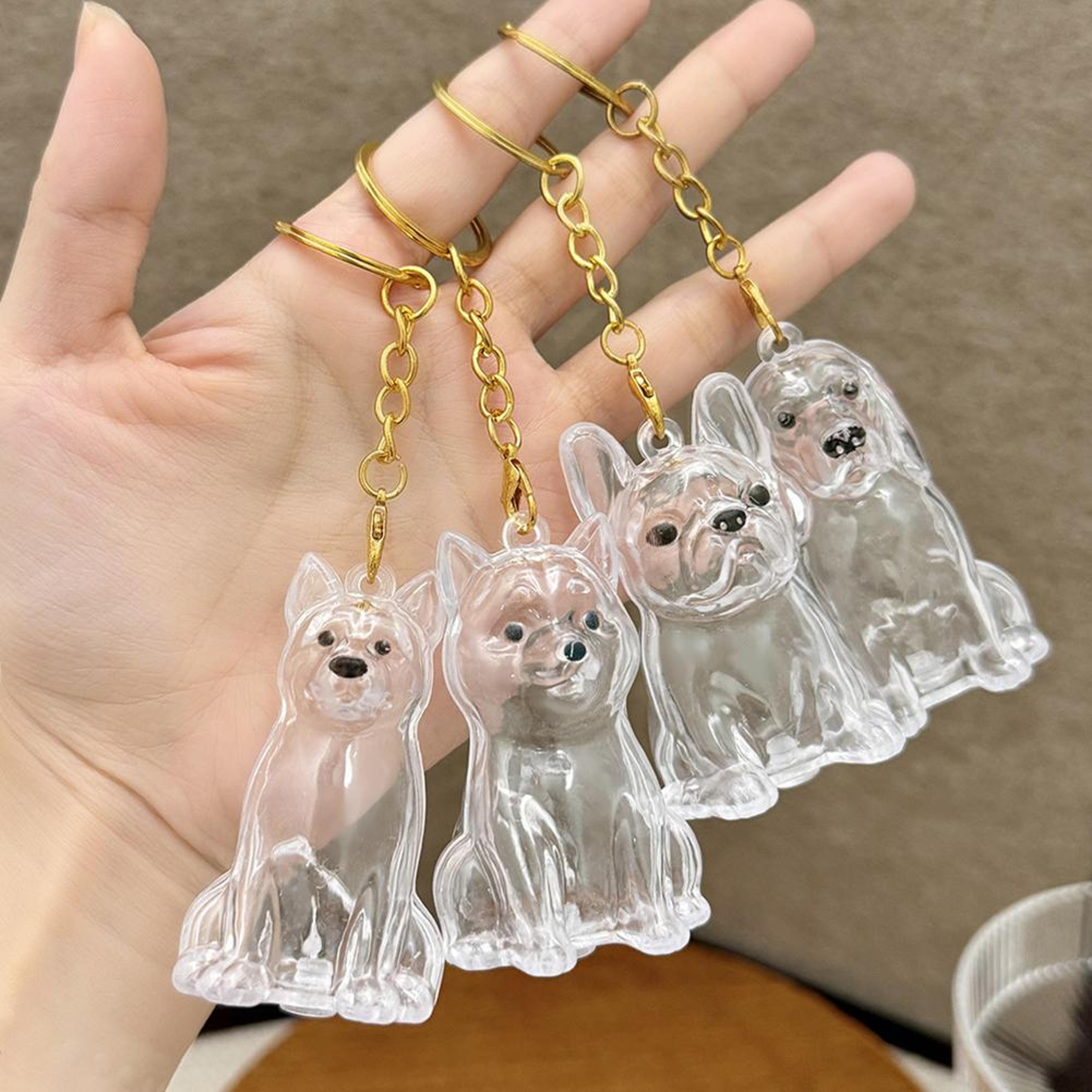 Dog Hair Collection Keychain Charm  Memorial Pet Hair Storage Box For Keepsakes 0