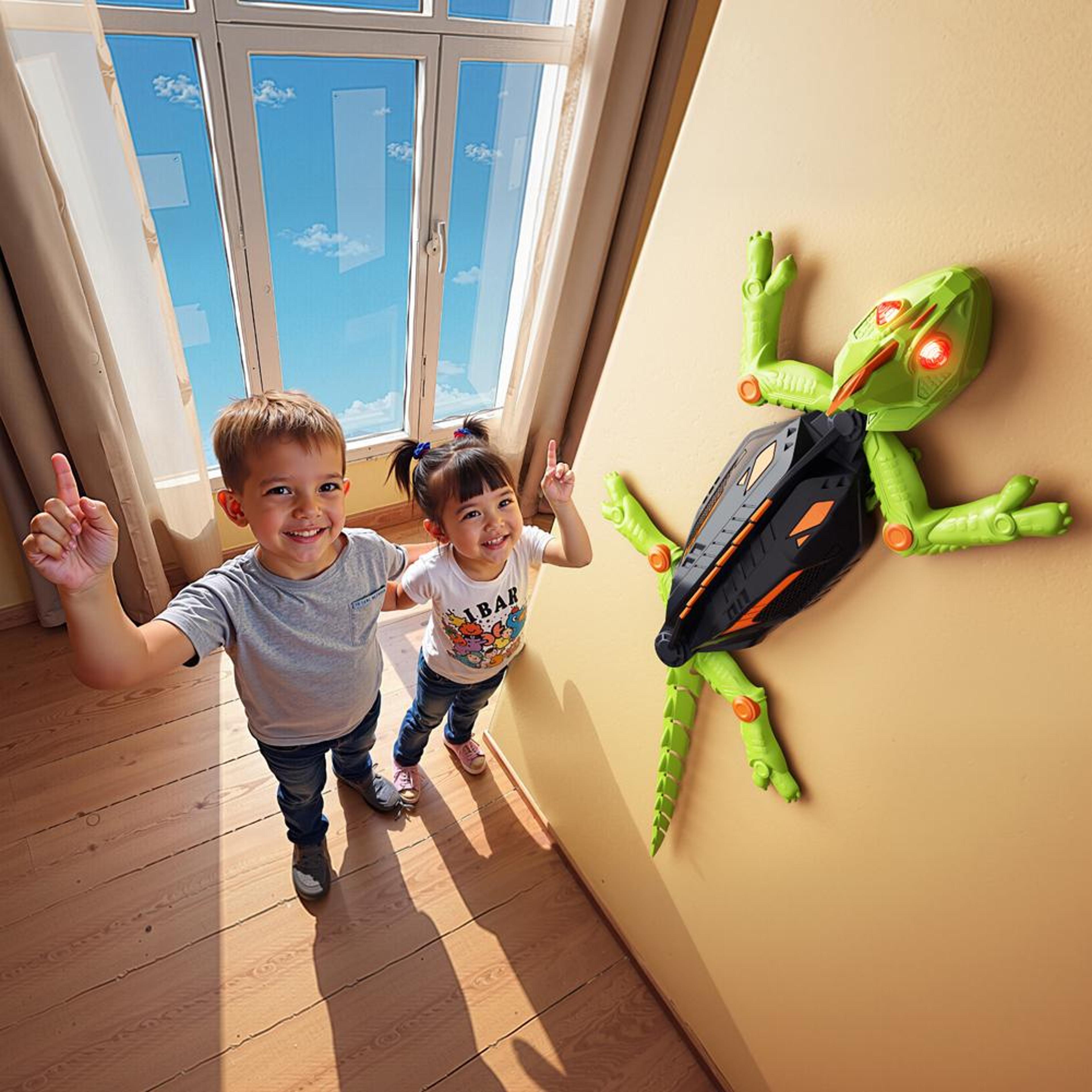 Remote Control Gecko Wall Climbing Car For Kids  Electric RC Lizard Crawling Toy 5