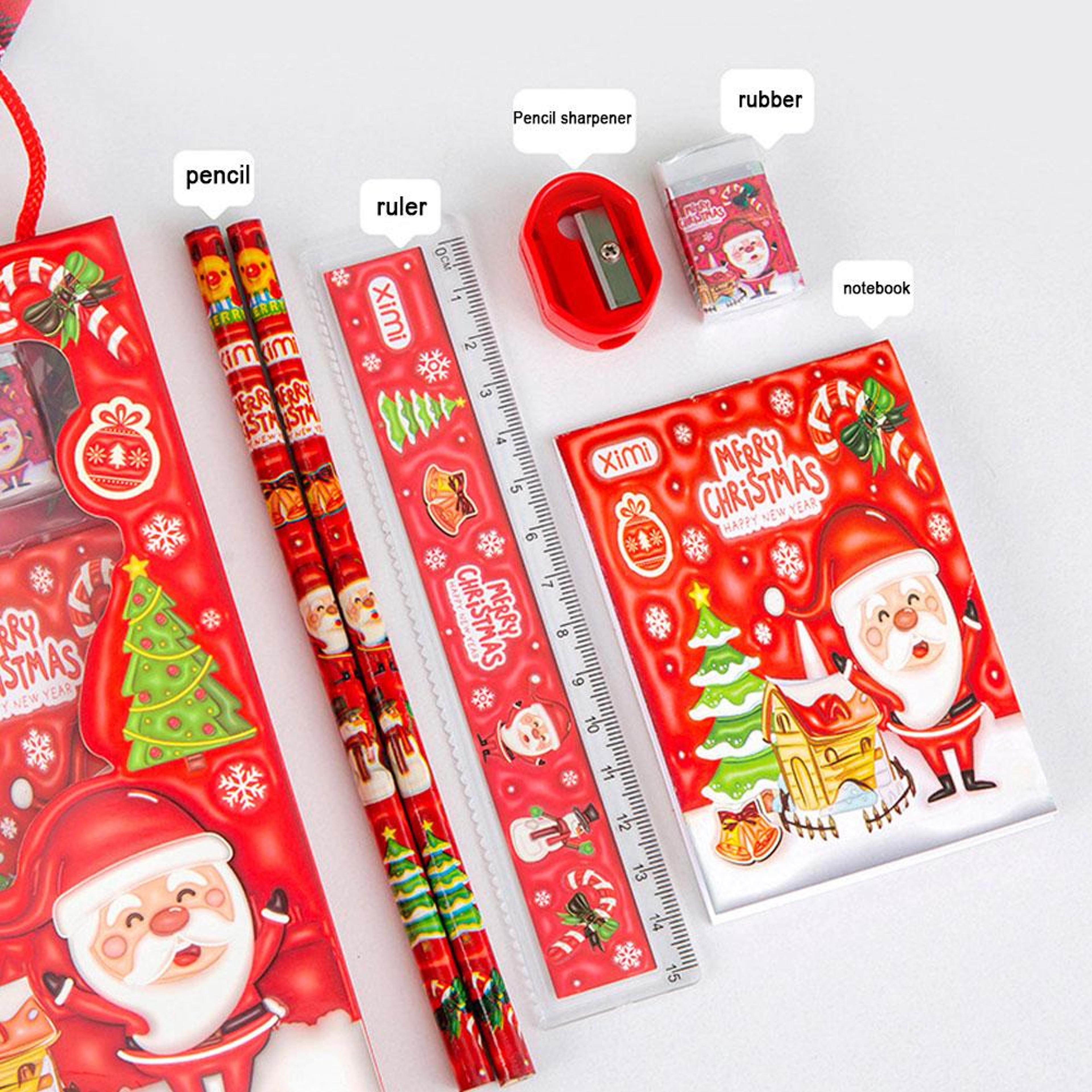 Cartoon Kids Stationery Set With Pencil Case Pencils And Erasers  Perfect School Supplies Gift Box 1