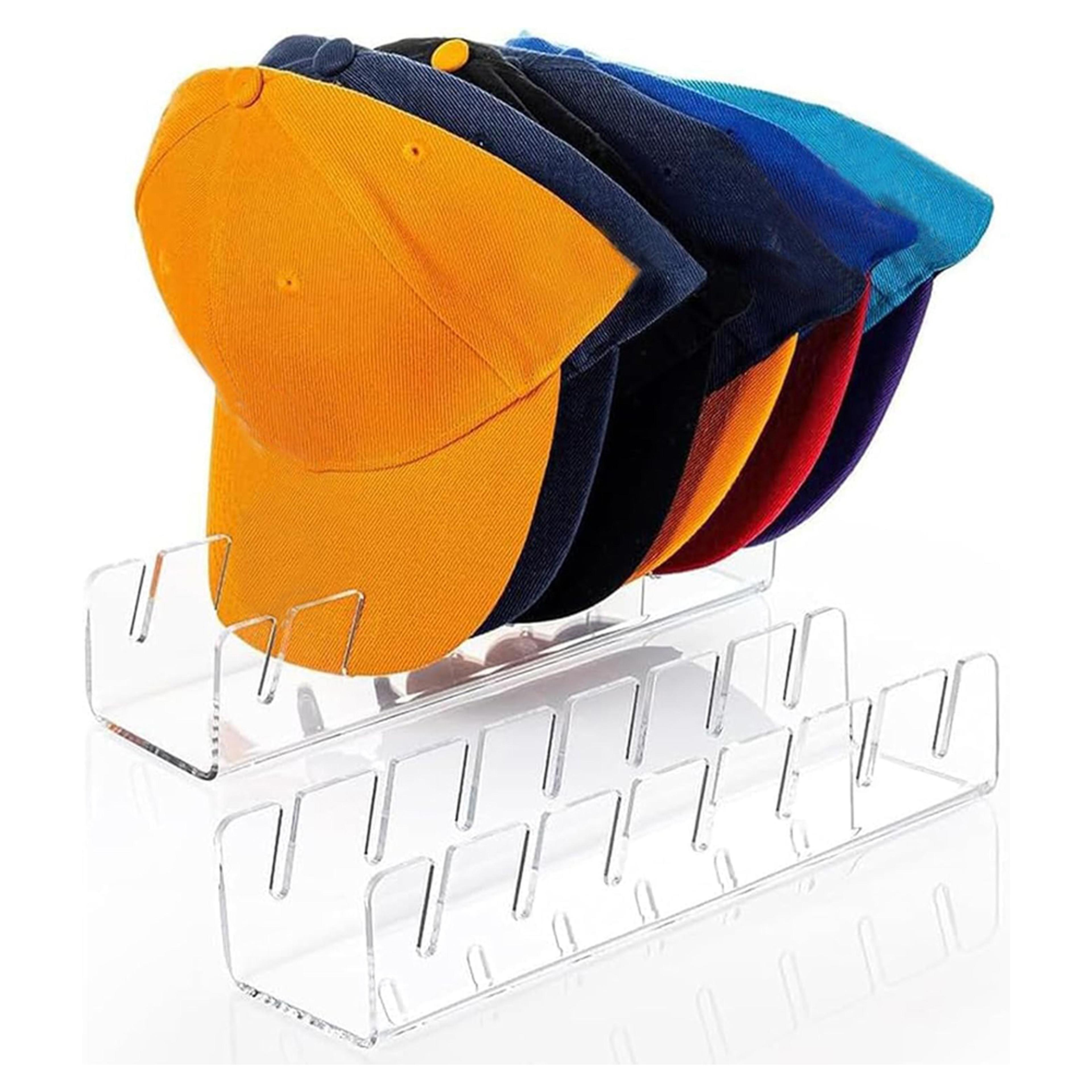 Stackable Baseball Cap Display Rack  Rectangular Acrylic Hat Organizer Stand For Easy Access And St 0