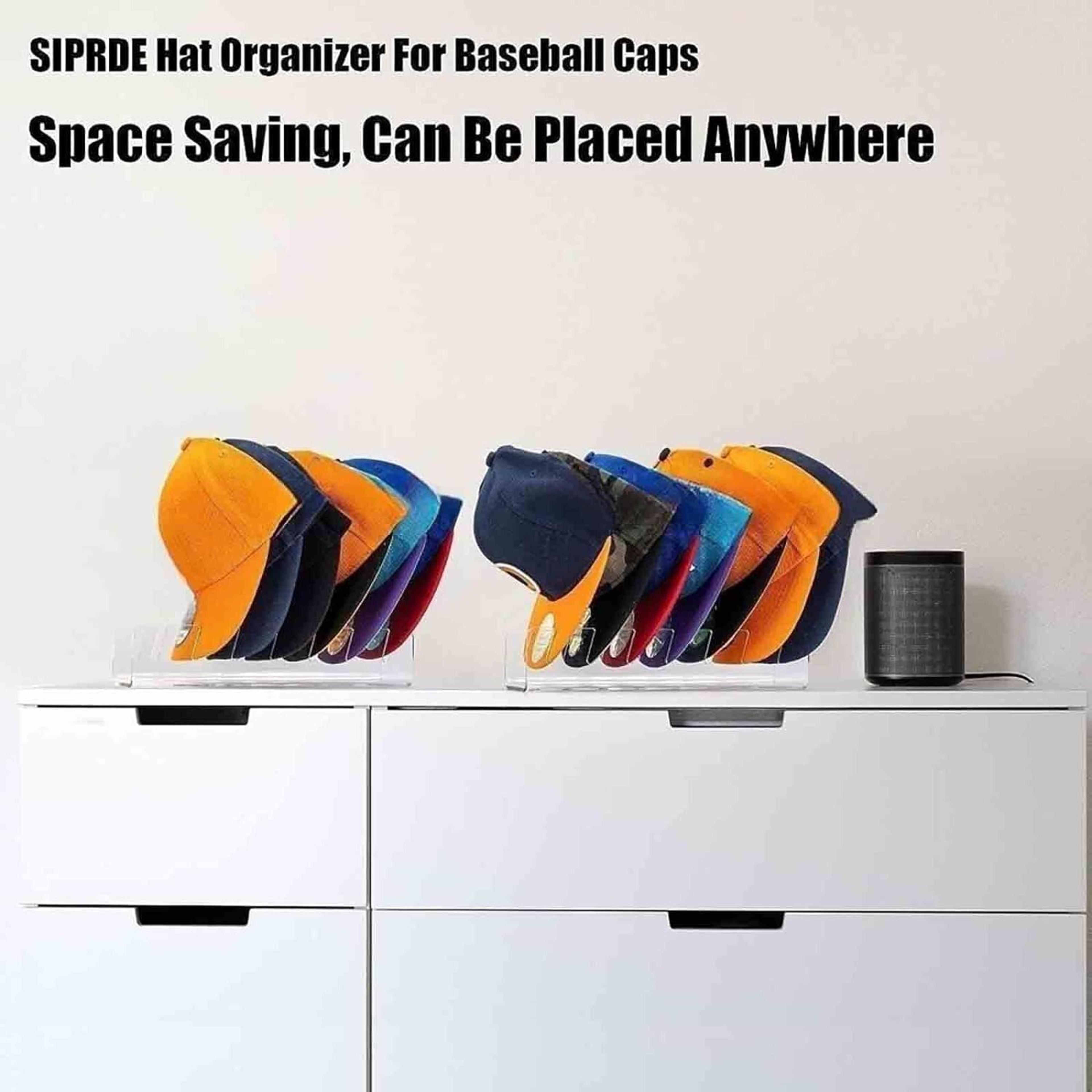 Stackable Baseball Cap Display Rack  Rectangular Acrylic Hat Organizer Stand For Easy Access And St 3