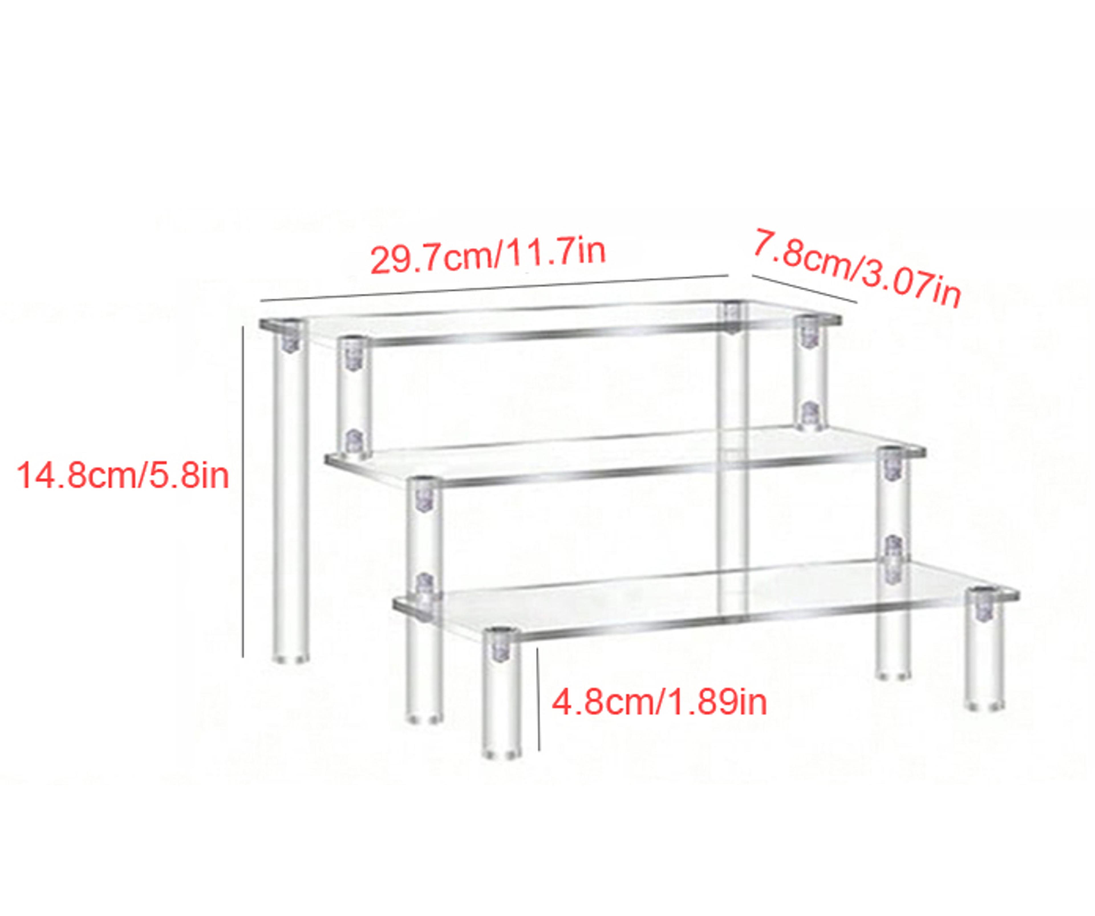 Clear Acrylic Cake Display Stand  Elegant Transparent Trapezoidal Dessert Rack For Cupcakes And Swe 5