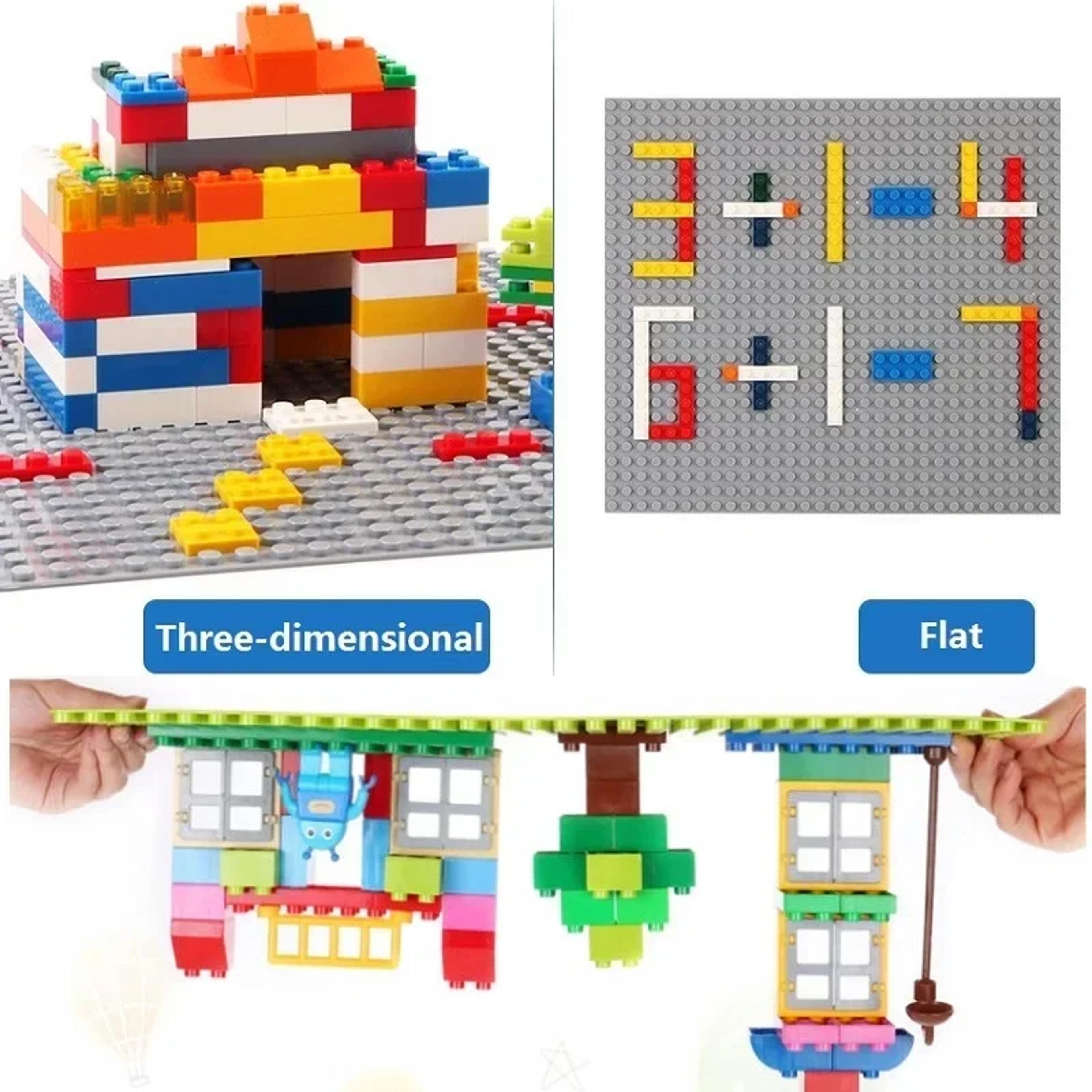 Classic Building Blocks Baseplates For Kids  HighQuality Plastic Bricks Plate For DIY Toys Perfect  2