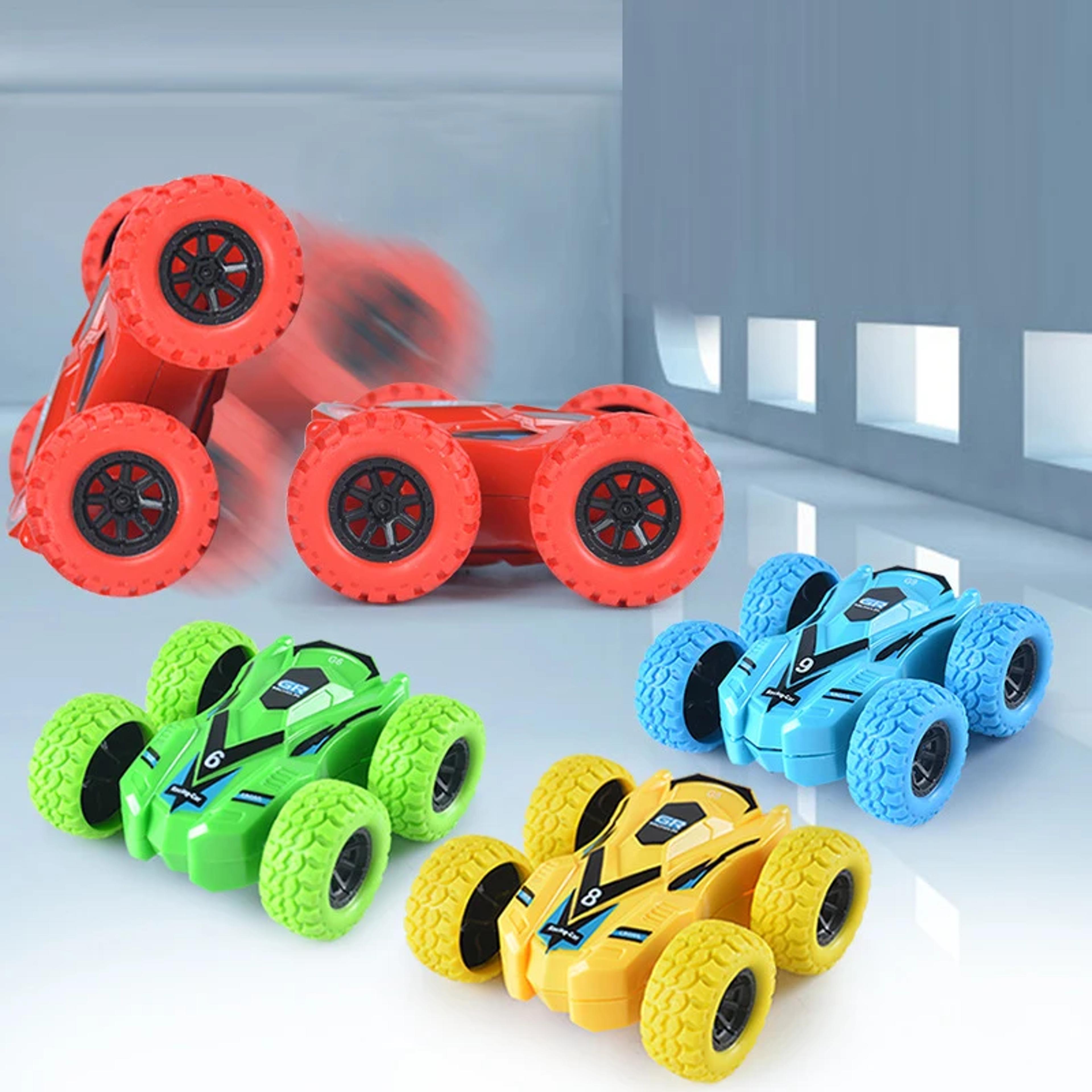 Childrens DoubleSided OffRoad Toy Car  InertiaPowered AntiCollision  FallResistant Kids Vehicle 3