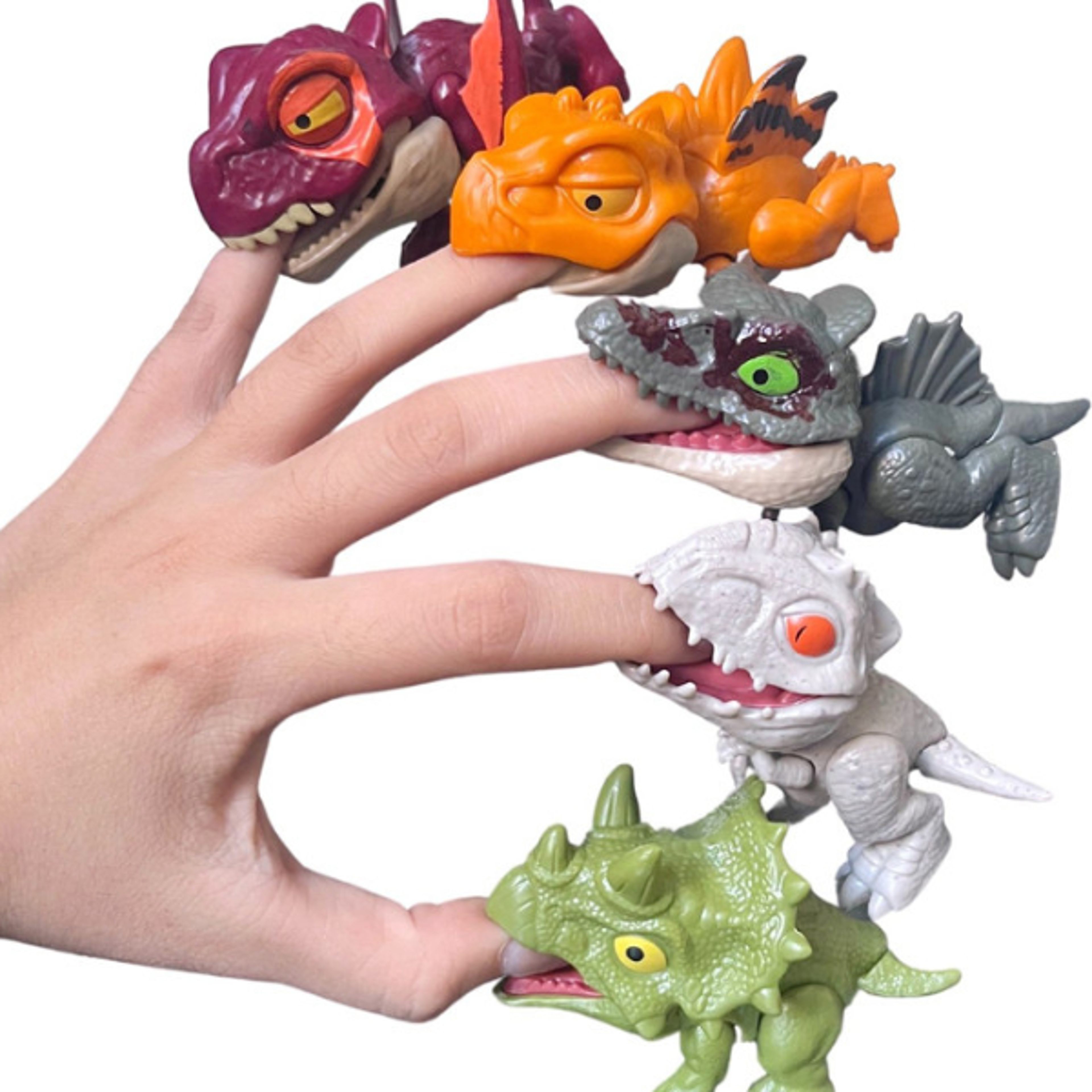Childrens Finger Dinosaur Toys Mini Funny Creative Tricky Tyrannosaurus Animals Model Kids Interac