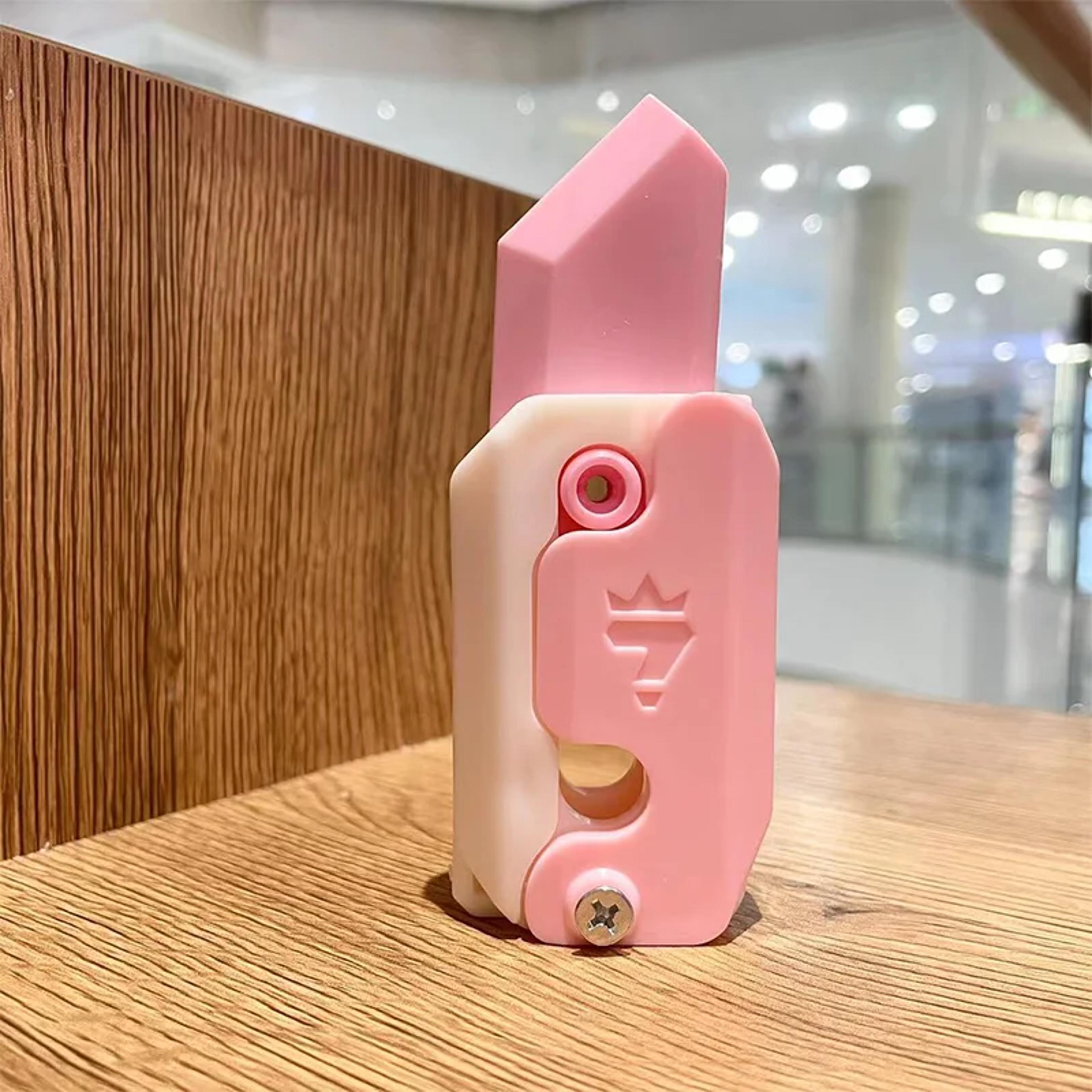 Mini Fidget Knife Toy  Stress Relief Decompression Toy For Adults  Kids  Fun Portable Jumping Small 6
