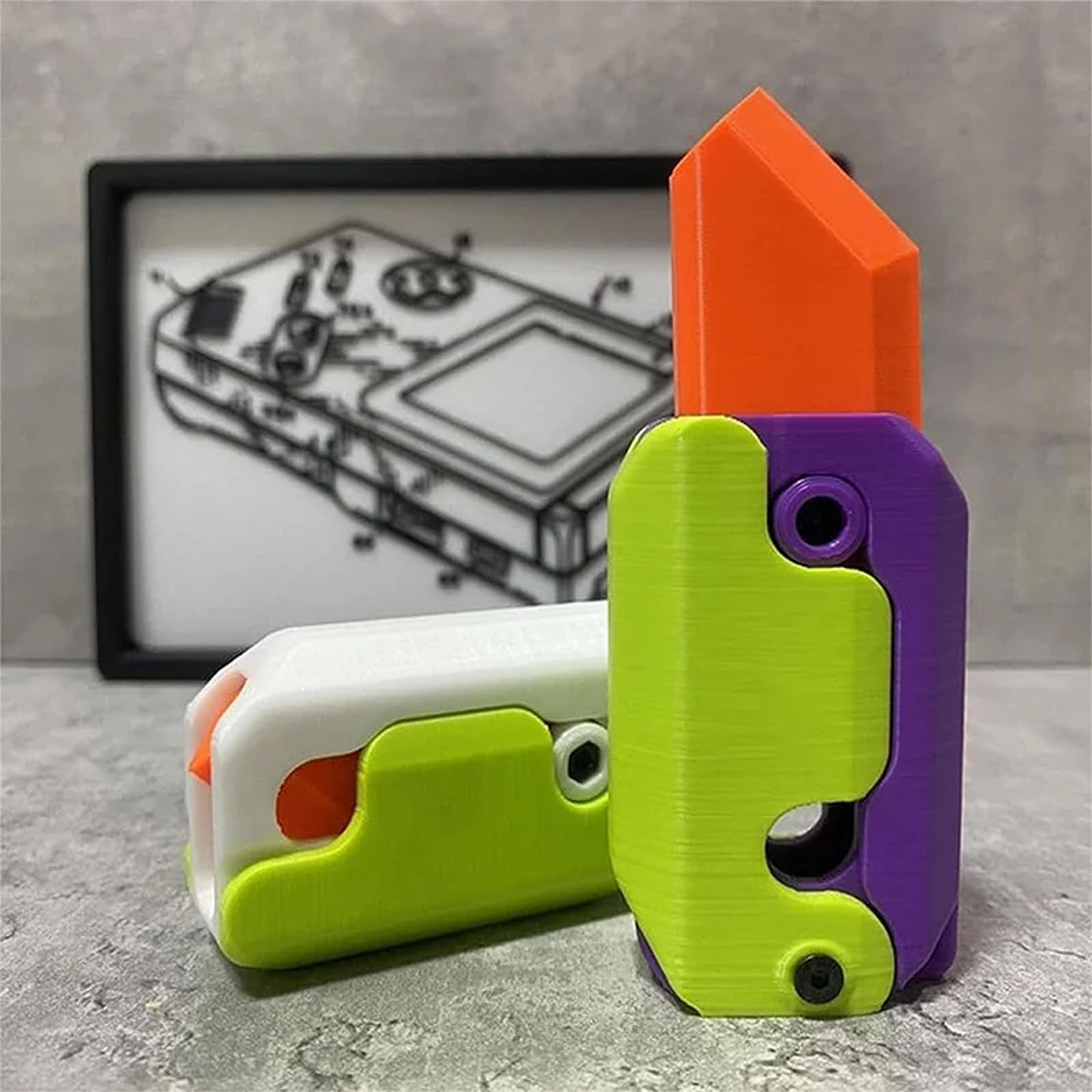 Mini Fidget Knife Toy  Stress Relief Decompression Toy For Adults  Kids  Fun Portable Jumping Small 4
