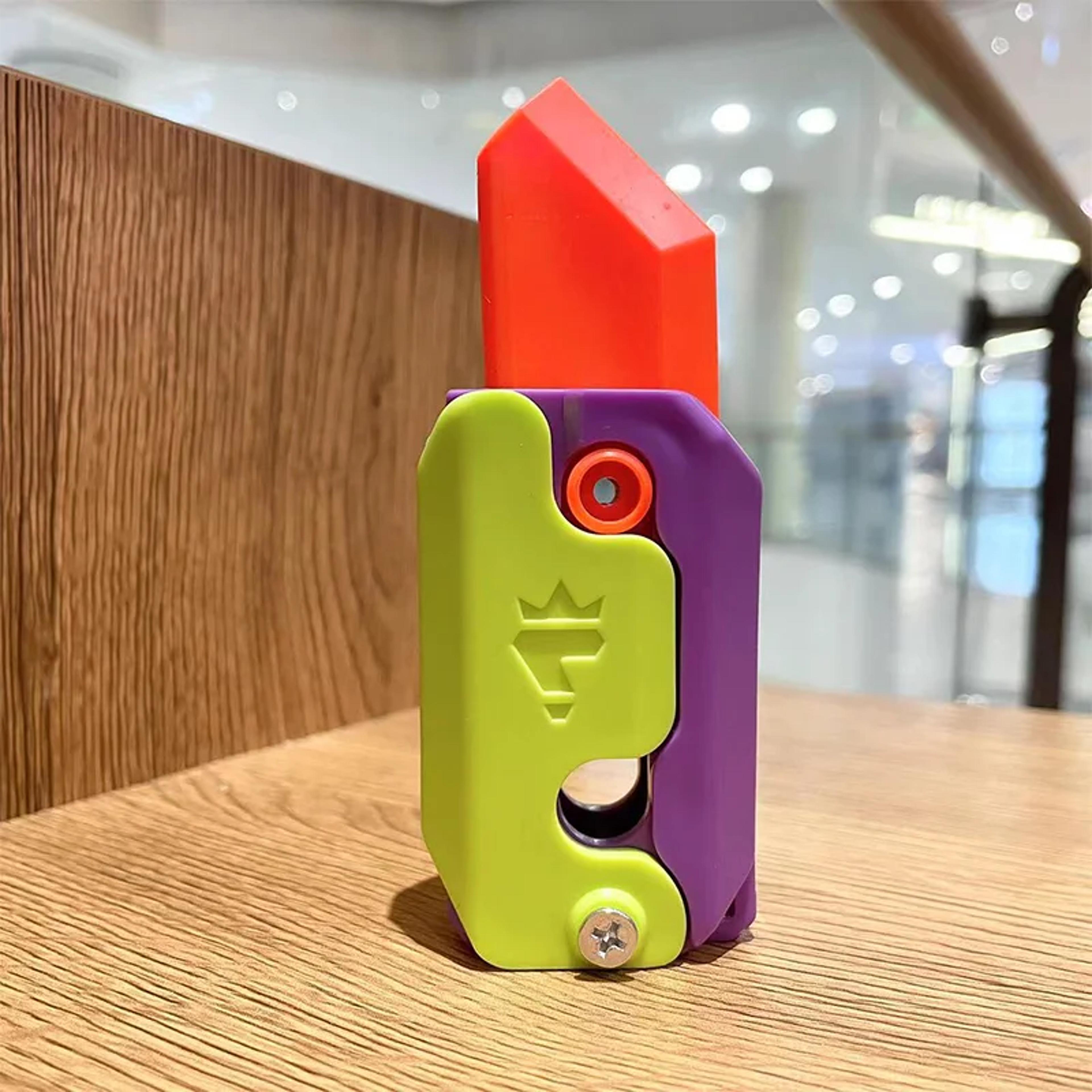 Mini Fidget Knife Toy  Stress Relief Decompression Toy For Adults  Kids  Fun Portable Jumping Small 7