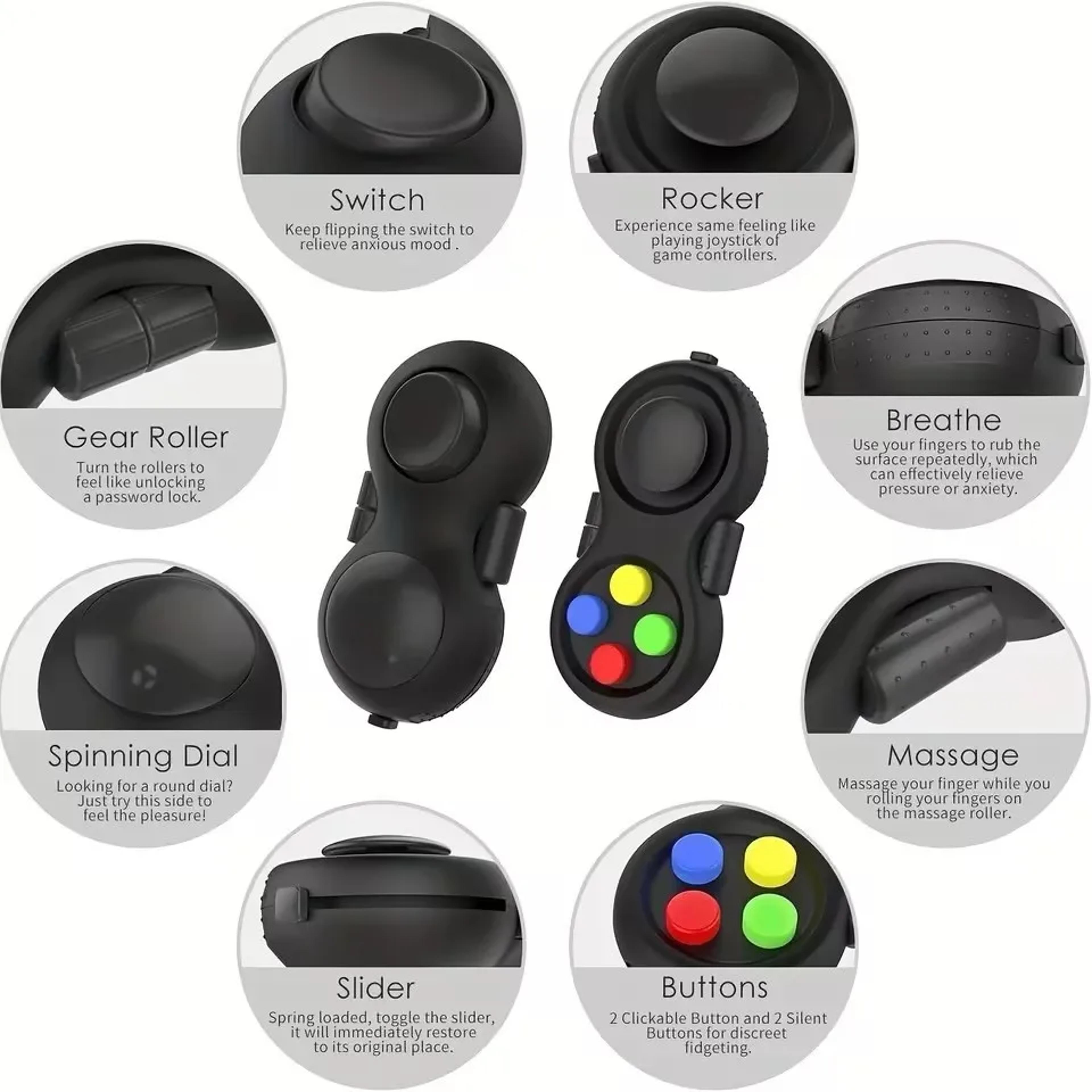 Fidget Infinity Stress Cube  AntiStress Toy For Kids  Adults Relaxation  Anxiety Relief 2