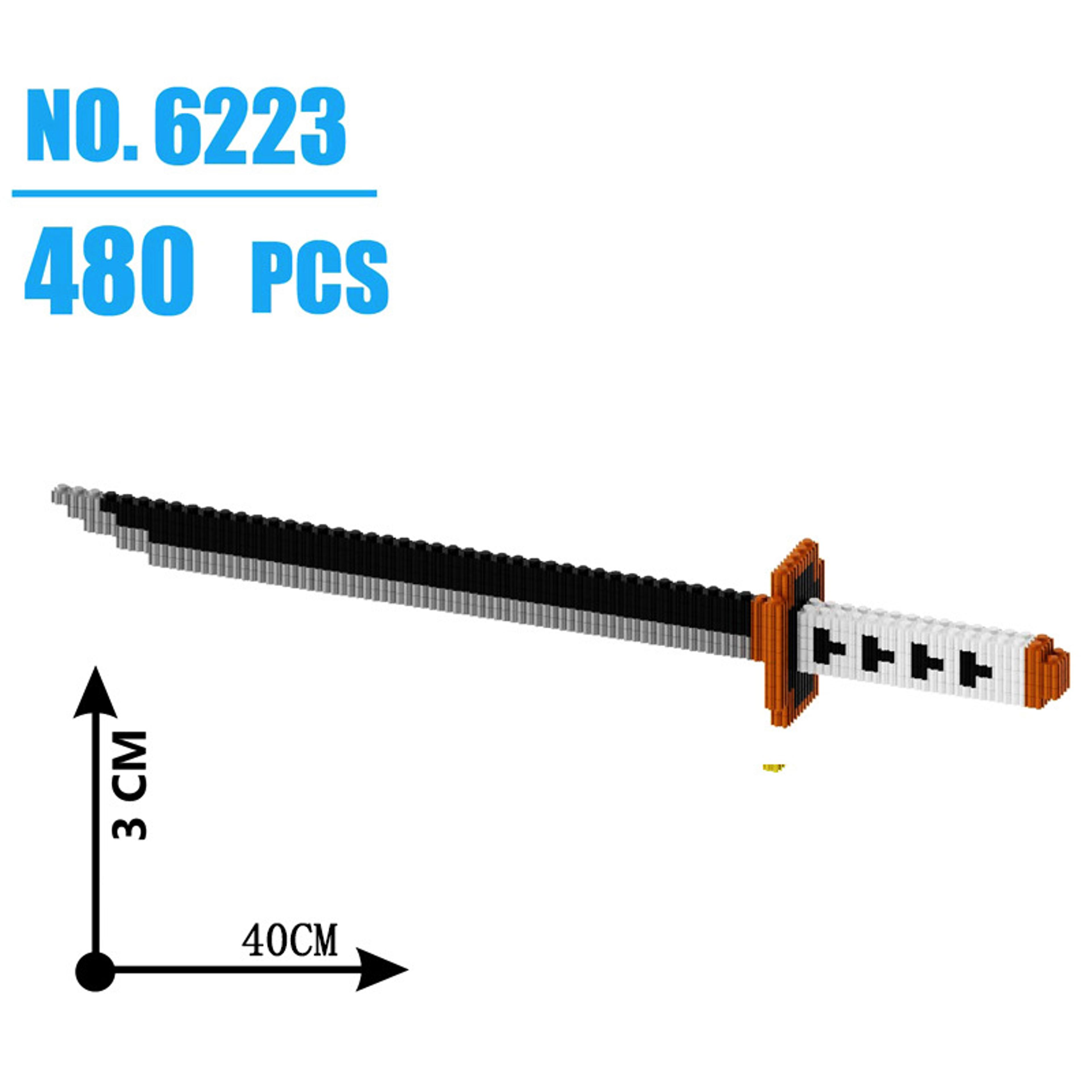 Samurai Sword Building Blocks Kit  Build Your Own Ninja Blade Katana Or Butterfly Nichirin Knife Wi 2