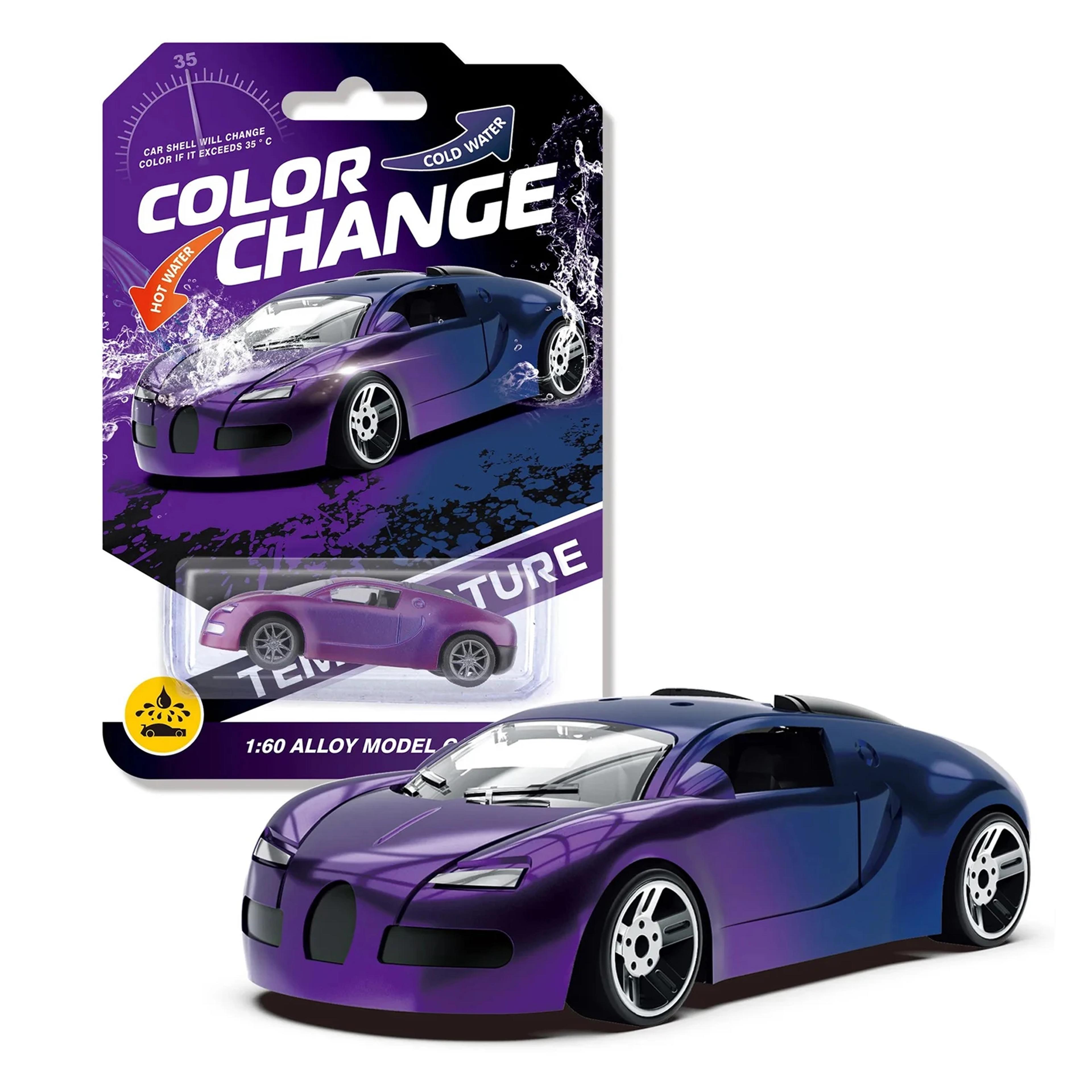 Color Changing Magic Mini Car  Pull Back Alloy Racing Car For Kids  Birthday Gift 2