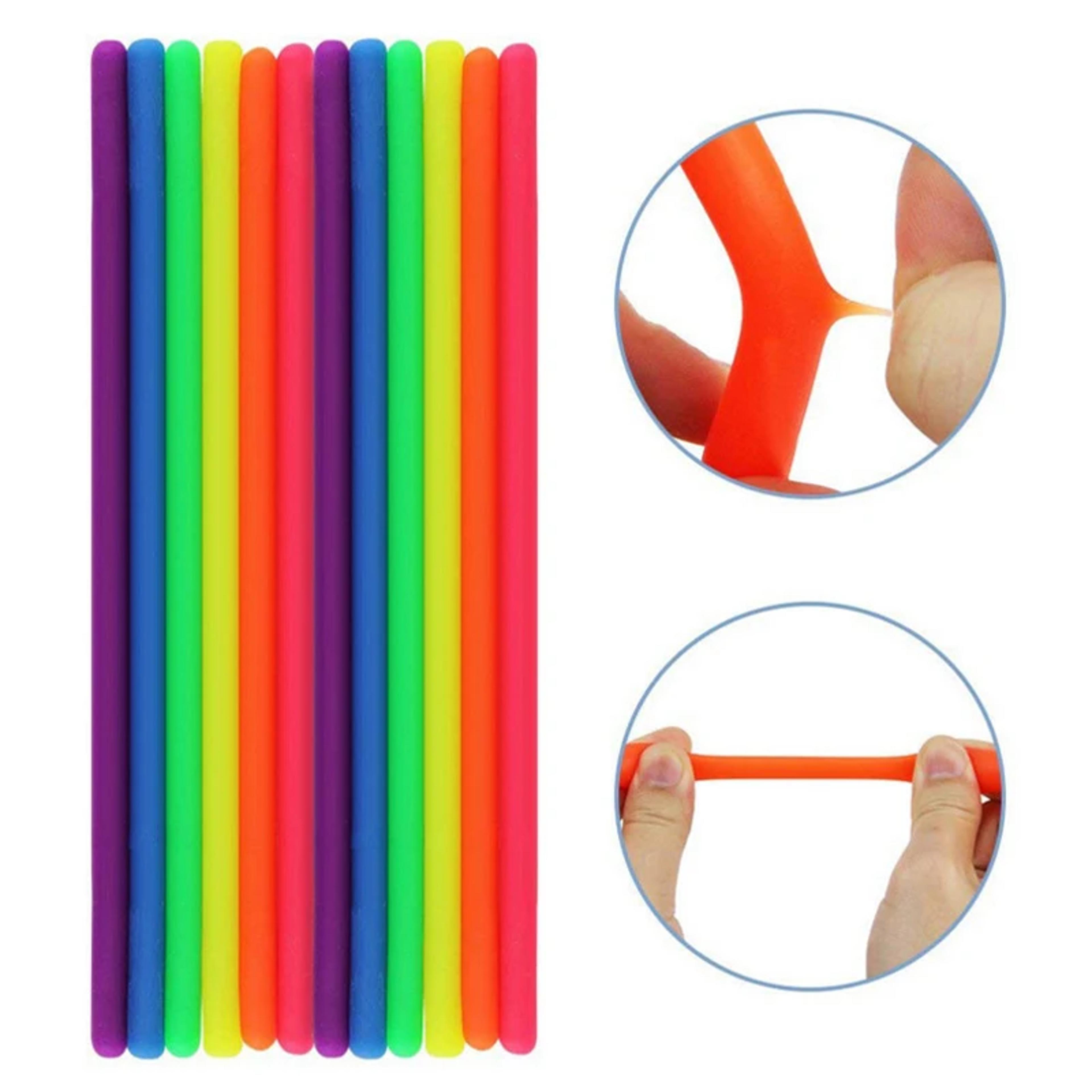 DIY Soft Rubber Noodle Elastic Rope Stress Relief Toy 0
