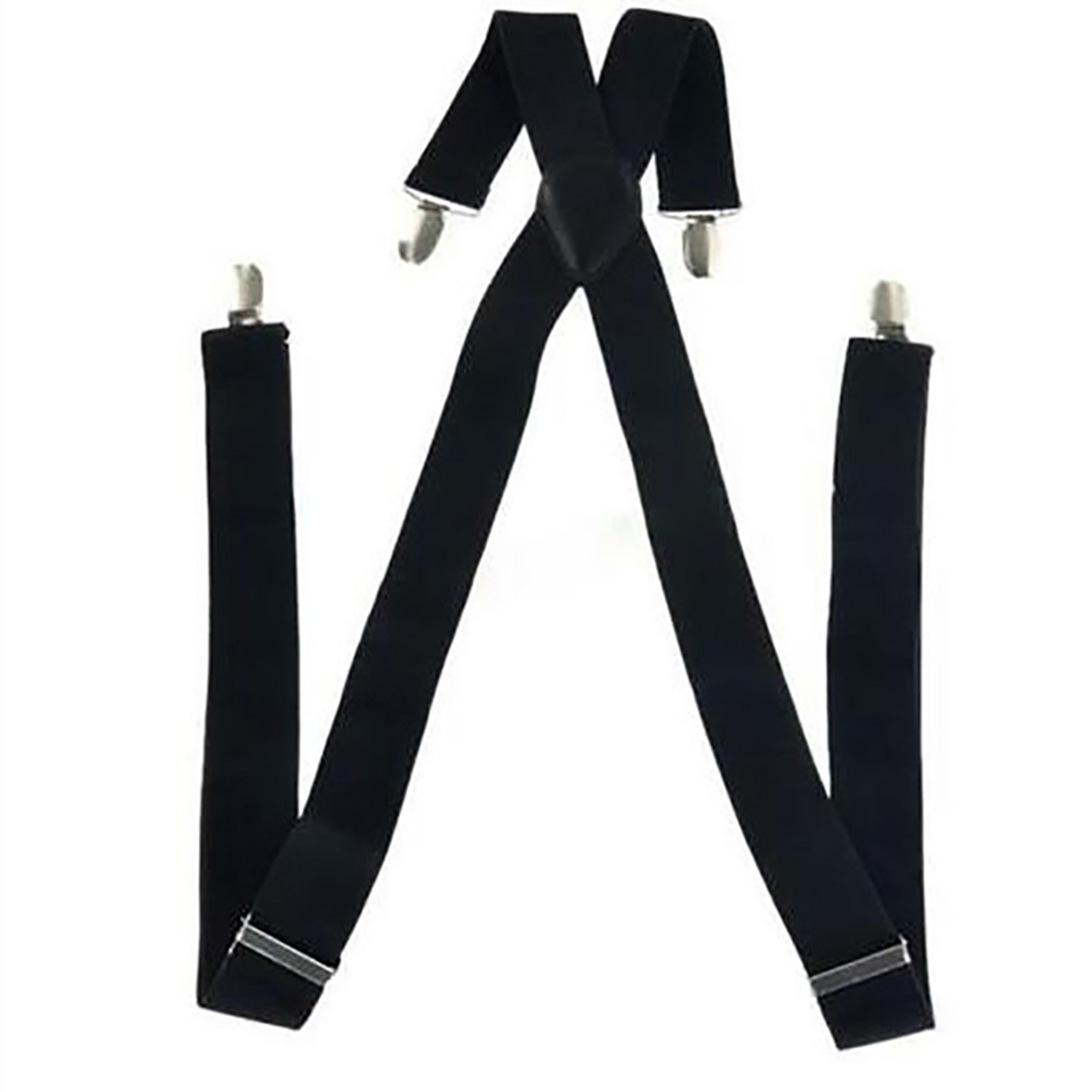 Heavy Duty Mens Suspenders  Adjustable Elastic XBack Braces With Strong Clips 2