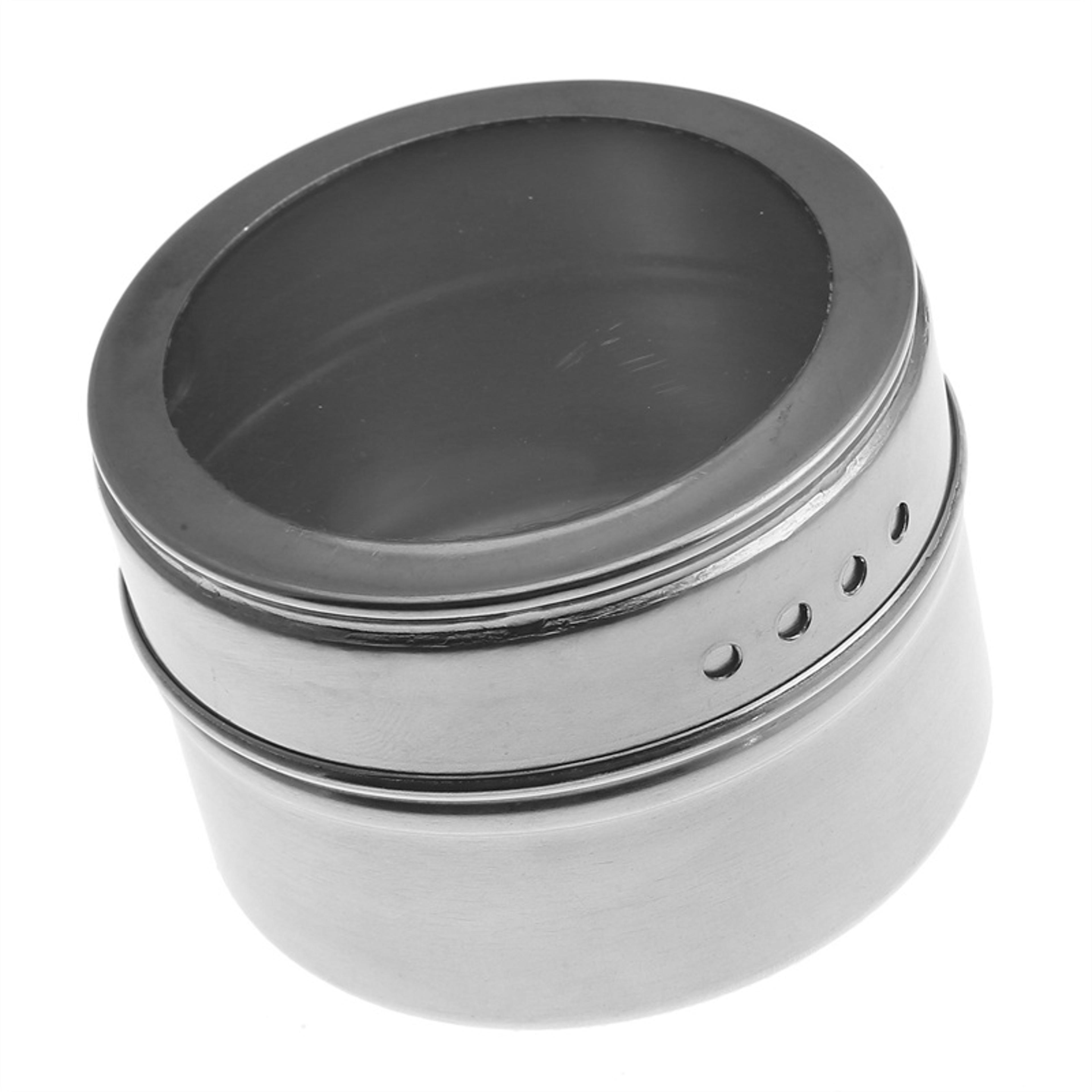 Magnetic Spice Jar Set  Stainless Steel Spice Storage Containers With Labels For Easy Organization 4