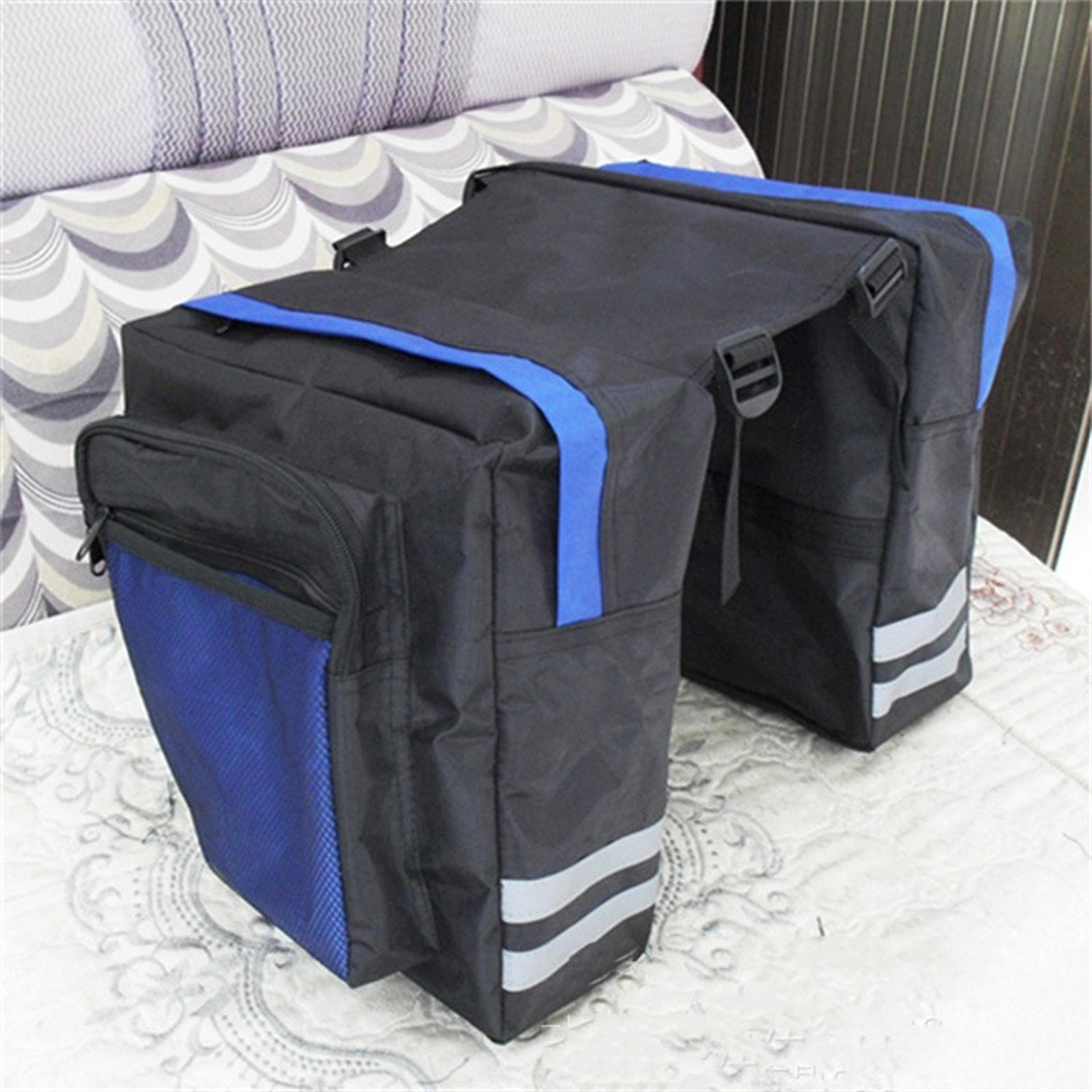 Bike Rear Rack Bag  Double Side Trunk Bag For Mountain  Road Bicycles Tail Seat Pack Luggage Carrie 2