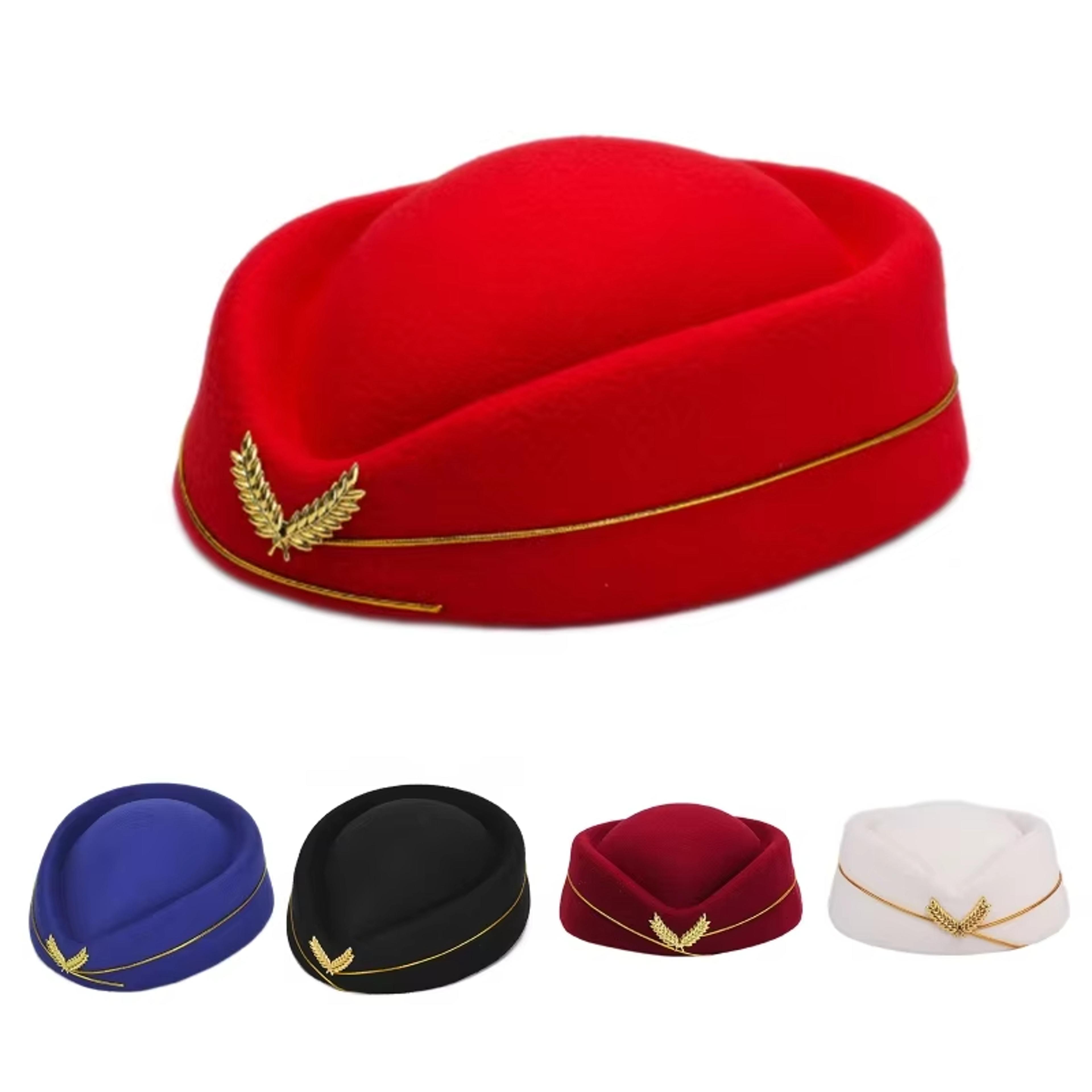 Air Hostess Beret Hat For Women  Formal Uniform Accessory For Parties  Costumes 0