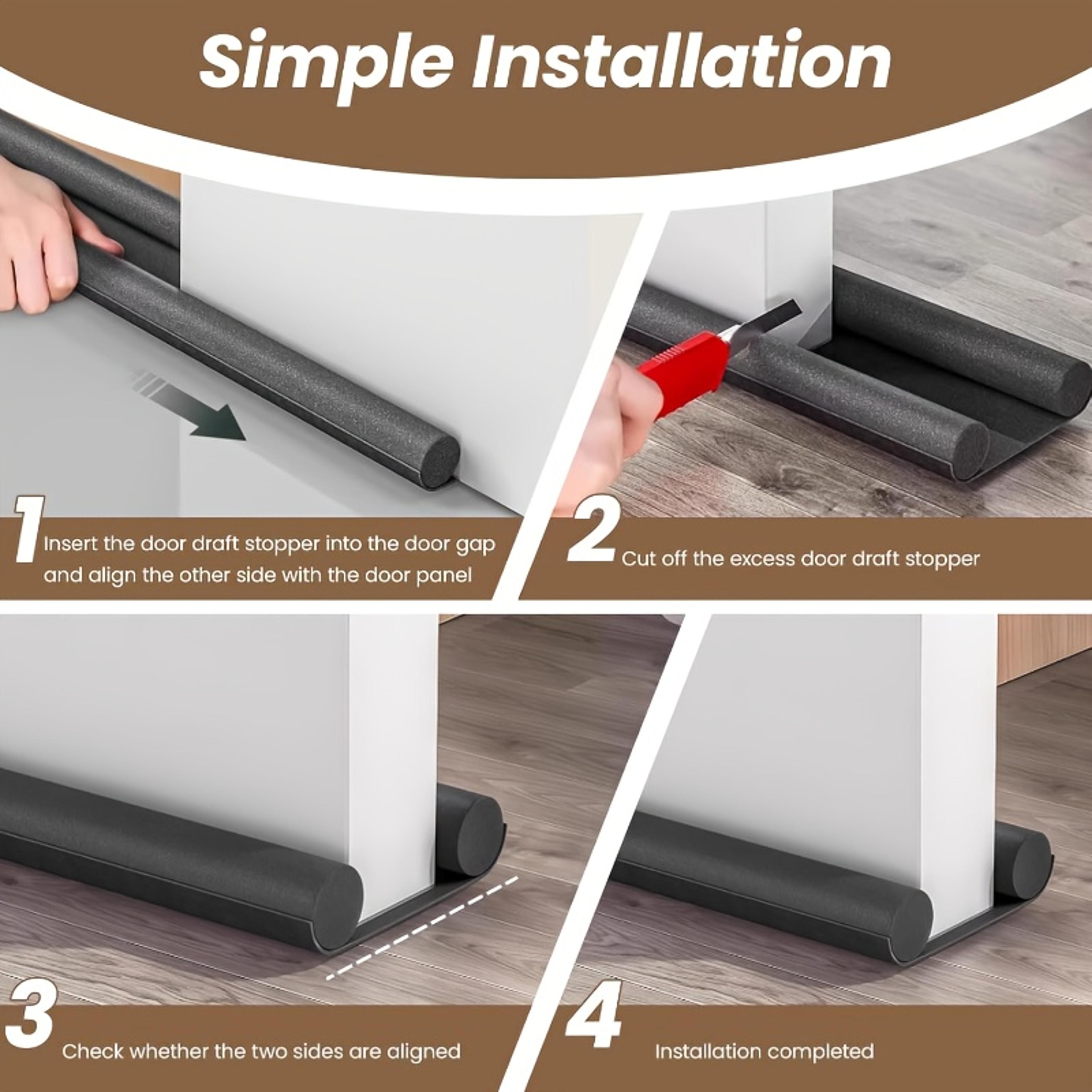 Adjustable Door Draft Stopper For Windows And Doors  Windproof Soundproof Waterproof Dustproof Weat 2
