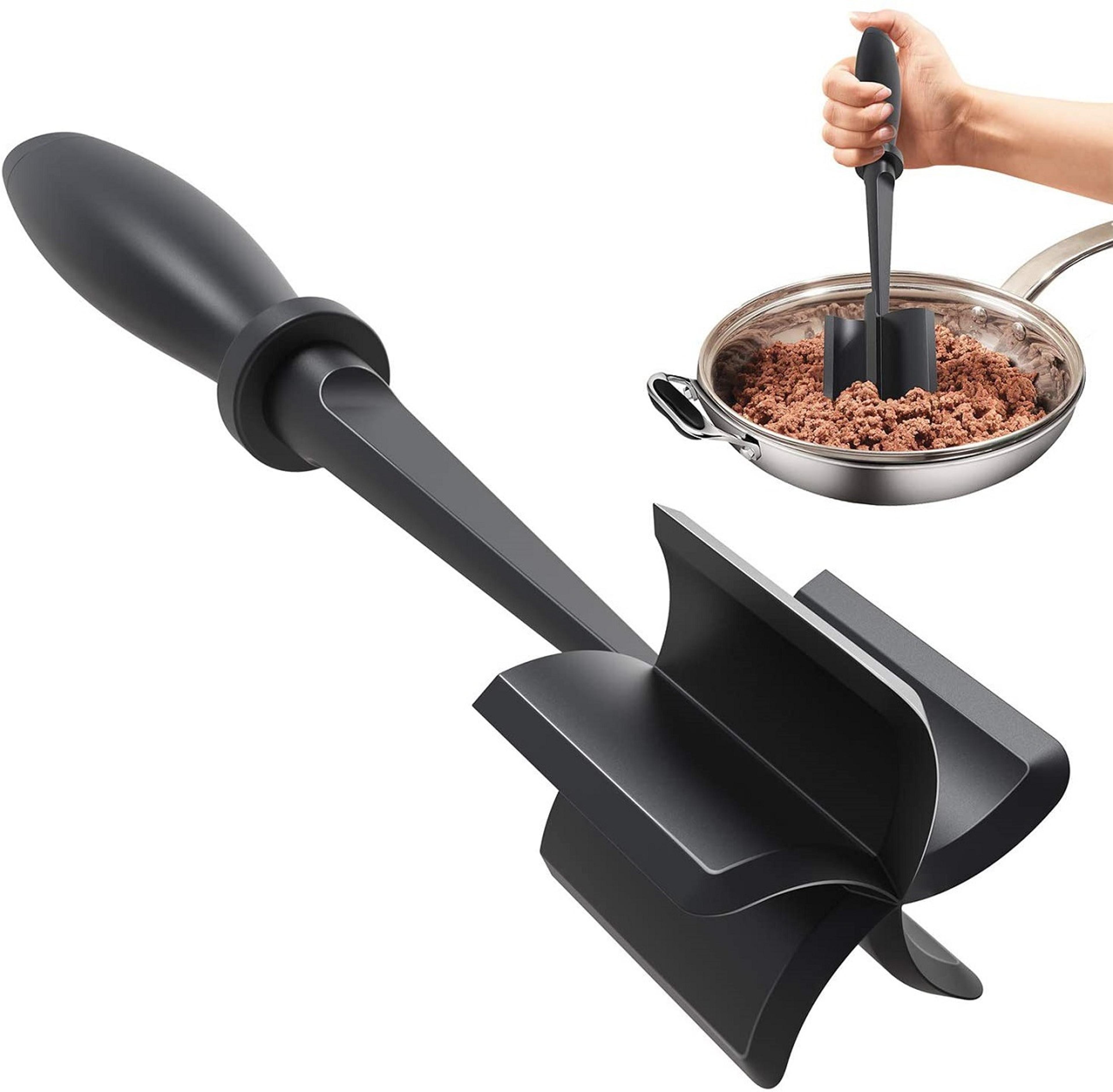 Premium Meat Chopper And Hamburger Smasher For Ground Beef Turkey And More  HeatResistant NonSlip K 0
