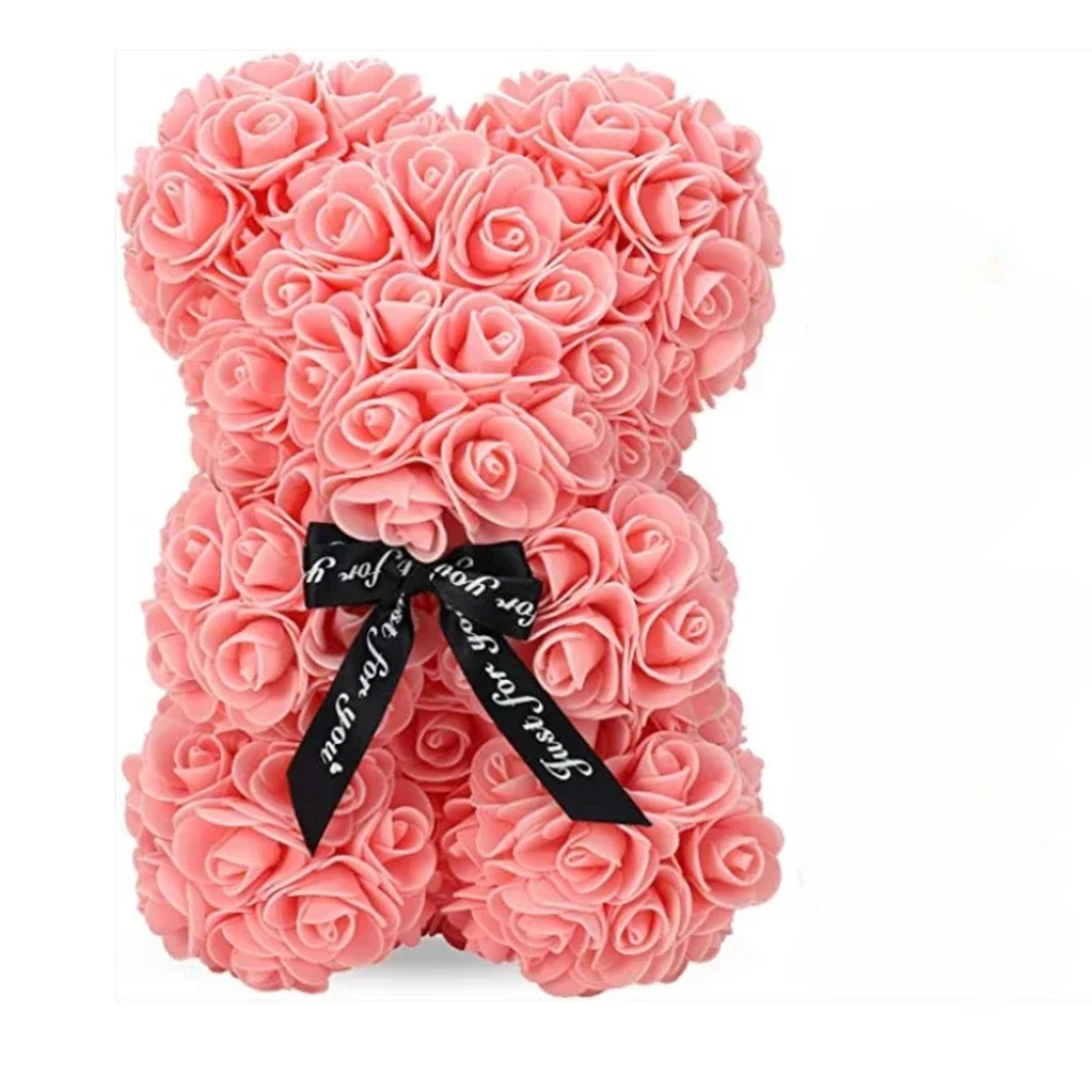 Artificial Rose Bear  Eternal Flower Teddy Bear For Mom  Perfect Mothers Day Birthday Valentines Da 3