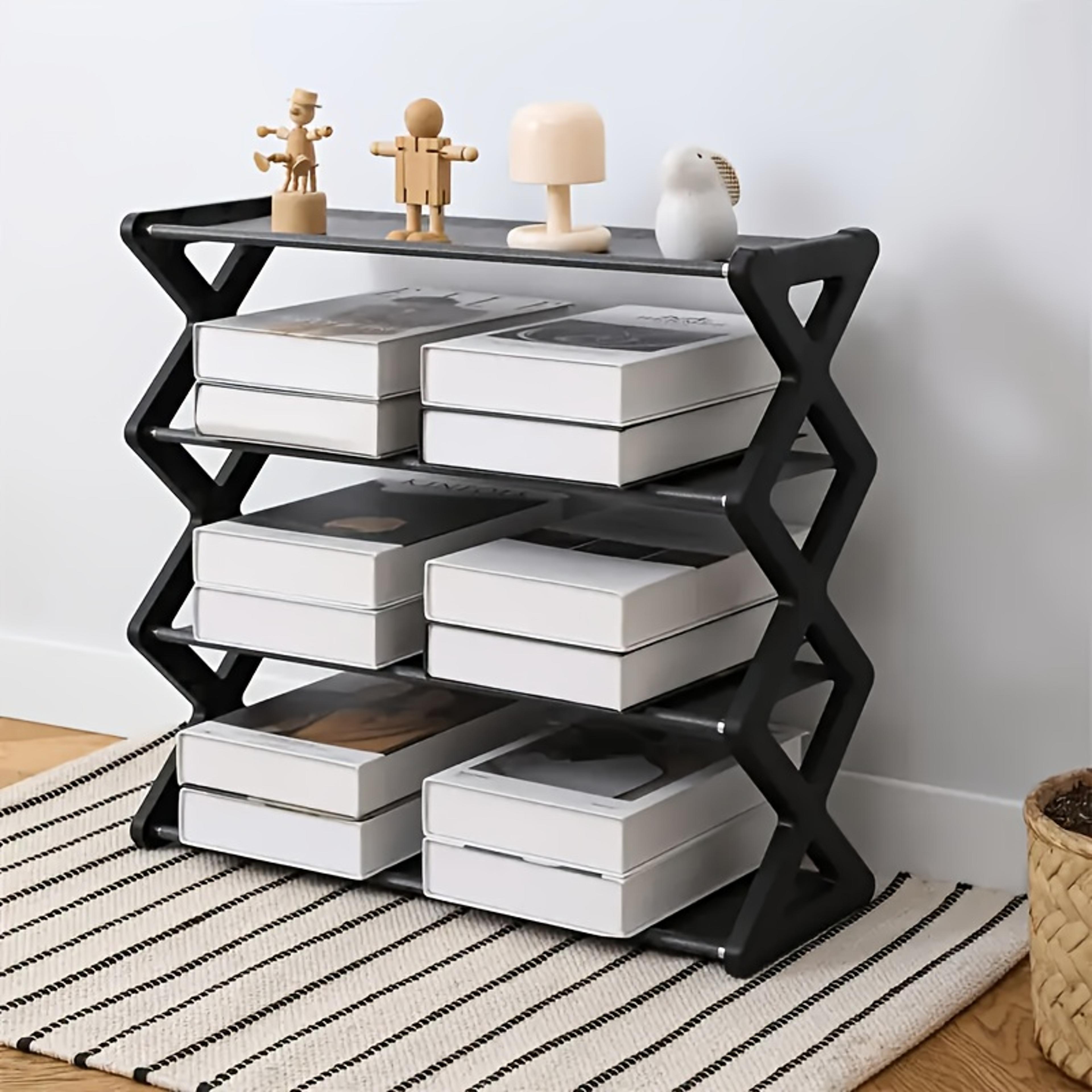 XType Shoe Storage Rack  Sturdy Stackable Shoe Organizer For Home Porch Or Living Room 2
