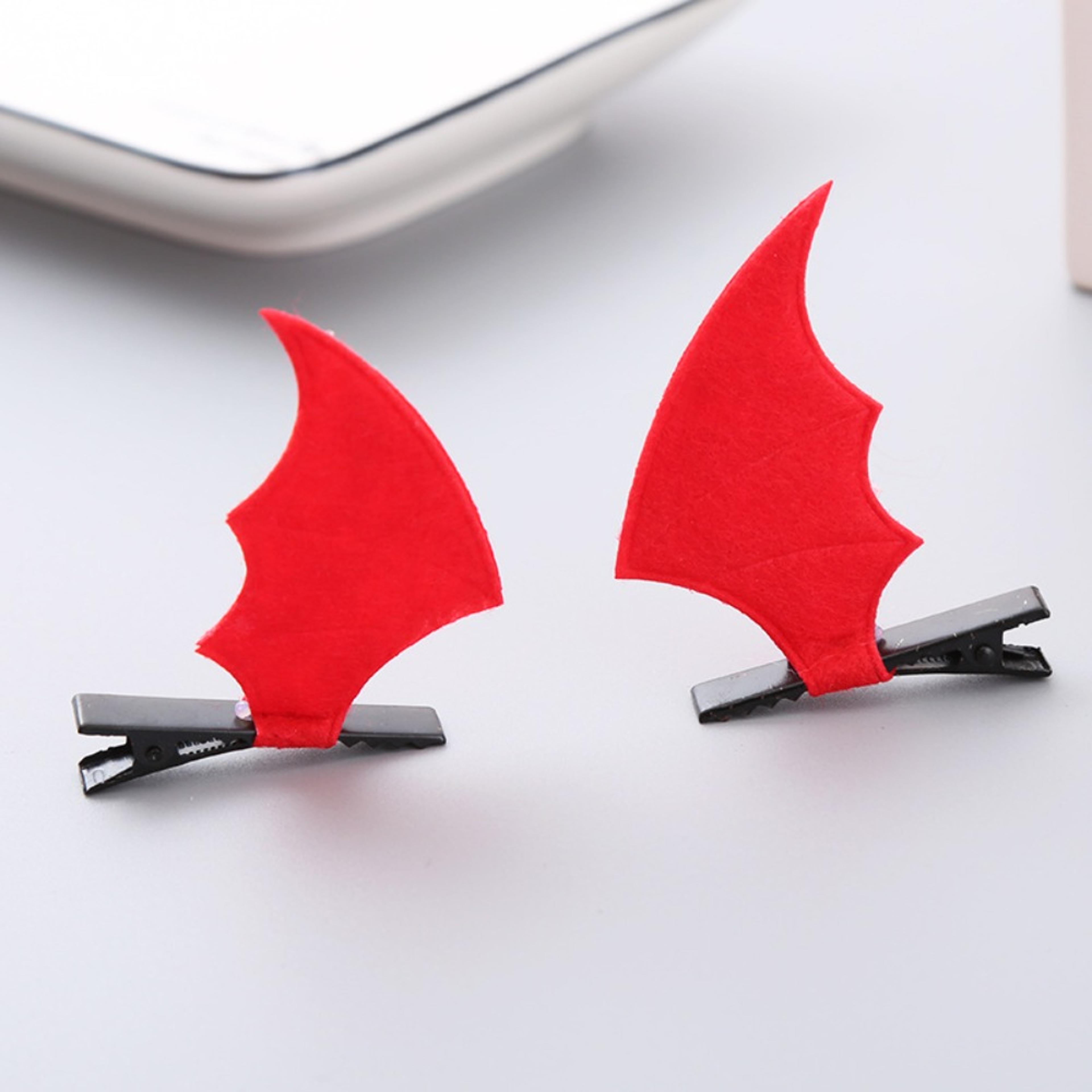 Sweet Bat Wings Spring Hair Clip  Cute Bangs Hairpin For Daily Styling 2