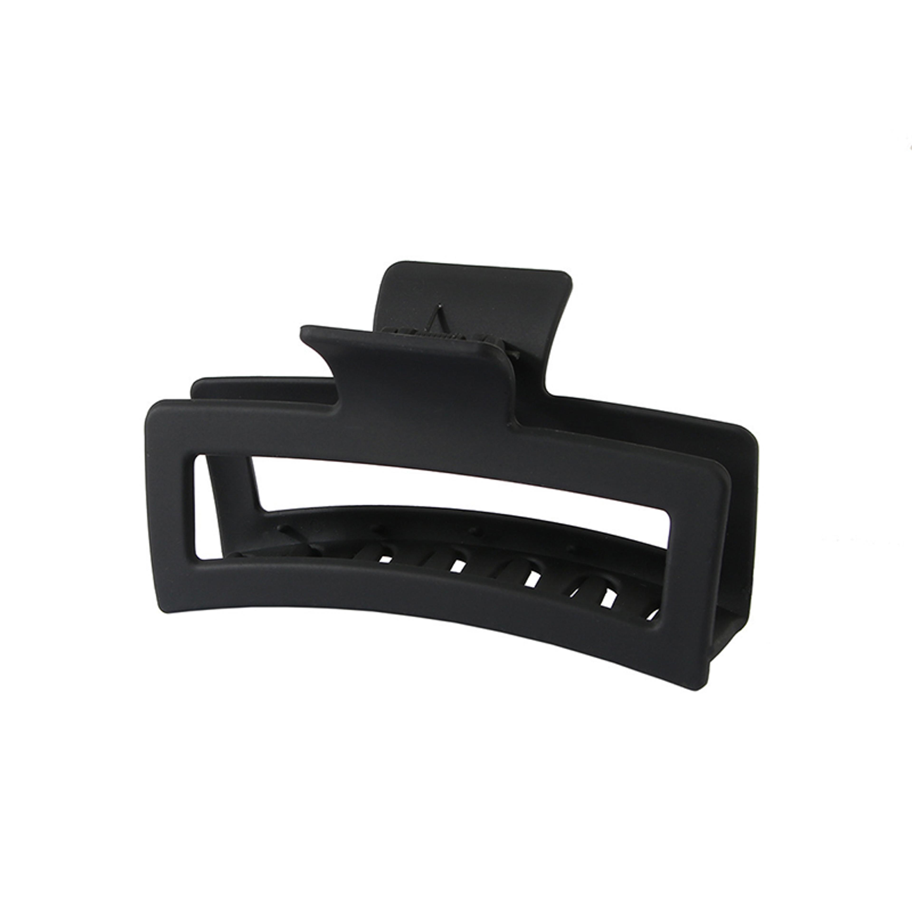 Fashion Oversized Solid Color Square Frosted Hair Shark Clip For Thick Hair  Stylish Headdress For  5