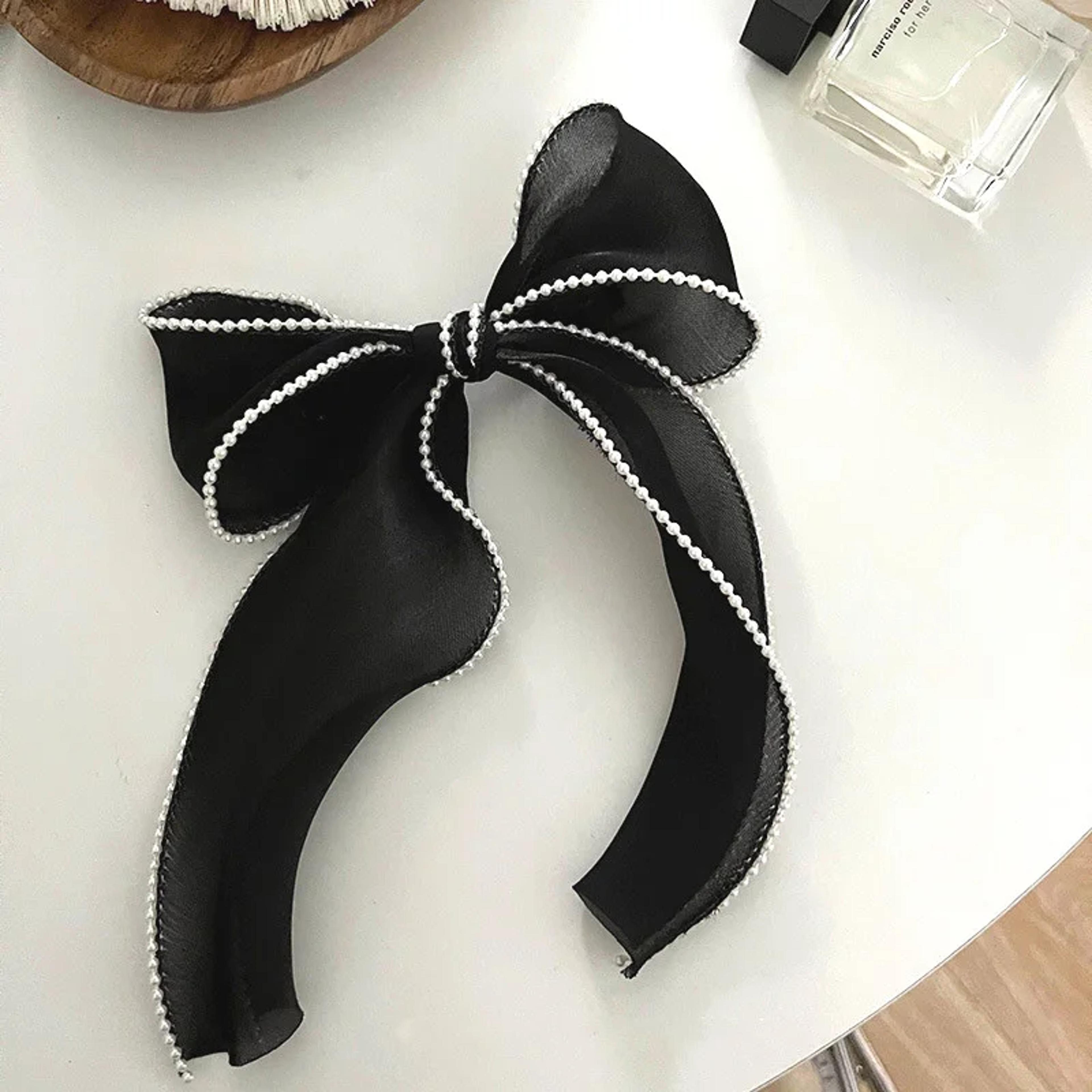 Cute Bow Hair Clip For Women  Solid Color Ponytail Clip Stylish Hairpin Barrettes Perfect Gift For  4